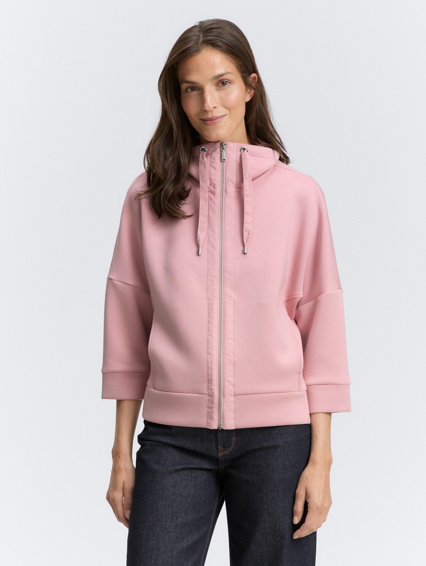 TOM TAILOR Sweatjacke Boxy Fit Scuba günstig online kaufen
