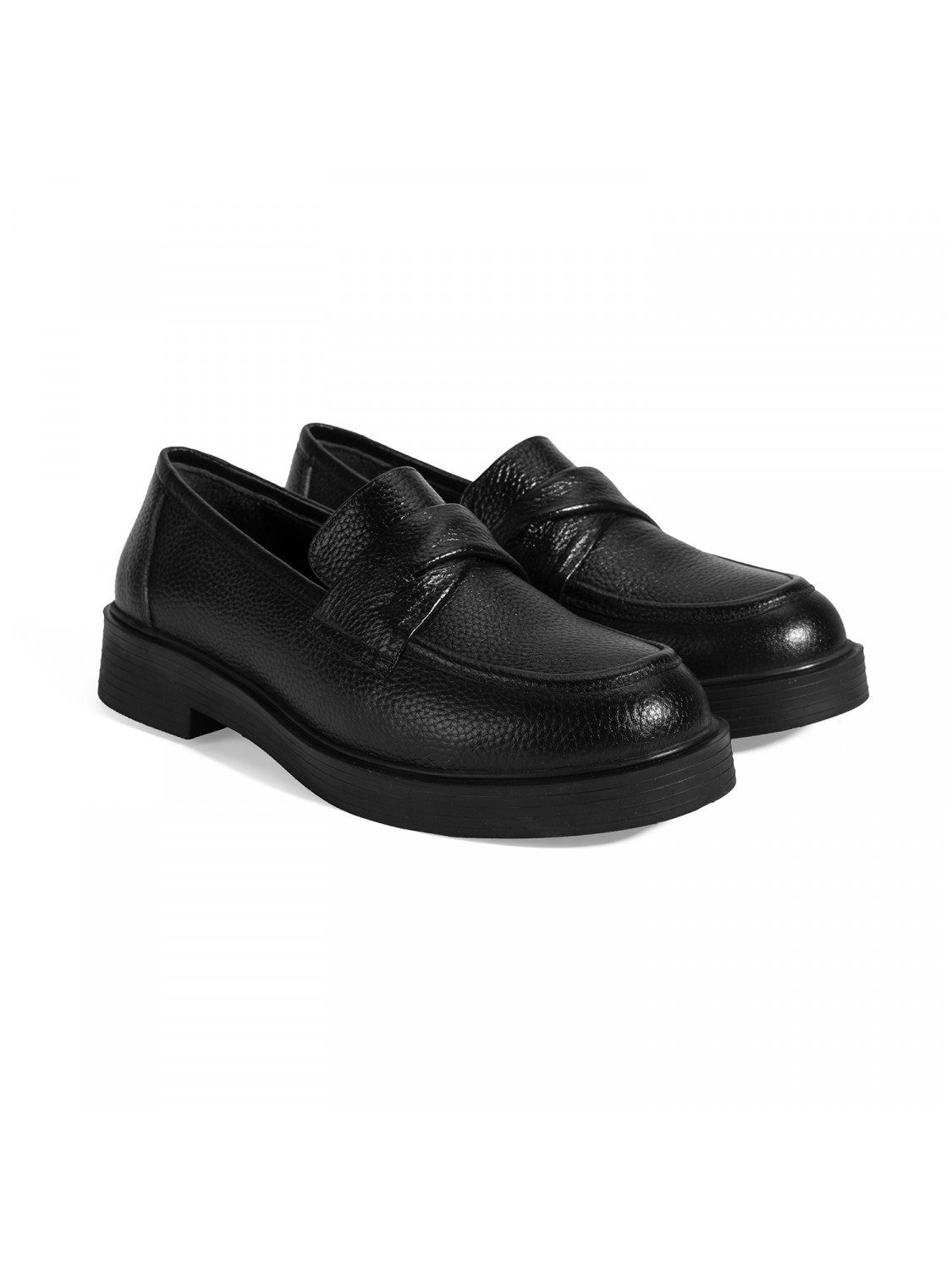 Desa Damen-Slipper aus Leder – Flacher Absatz, profilierte Sohle, atmungsa günstig online kaufen