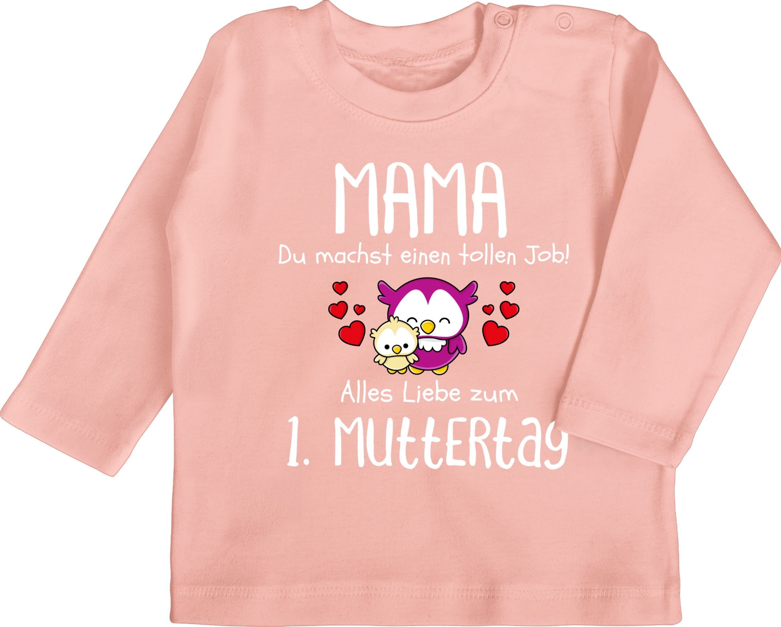1 1. du Job Shirtracer einen T-Shirt Babyrosa I machst Muttertag Muttertagsgeschenk Mama tollen