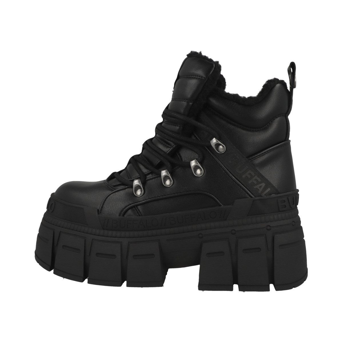 Buffalo Gospher Hike Mid Pad Damen Schnürboots Stiefeletten, Stiefel, Winterstiefel, Winterboots, Schneestiefel