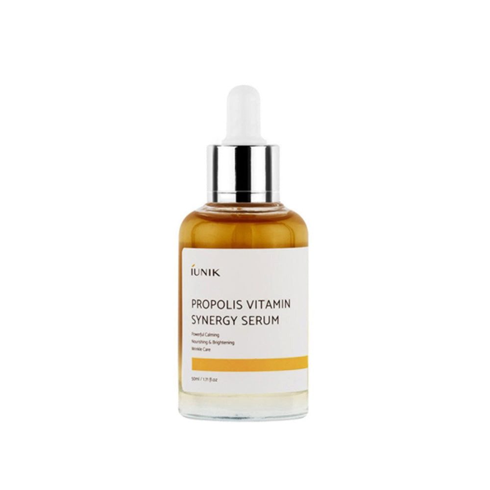 iUnik Gesichtsserum iUNIK, Propolis Vitamin Synergy Serum – 50 ml, Beruhigendes, feuchtigkeitsspendendes Propolis-Serum