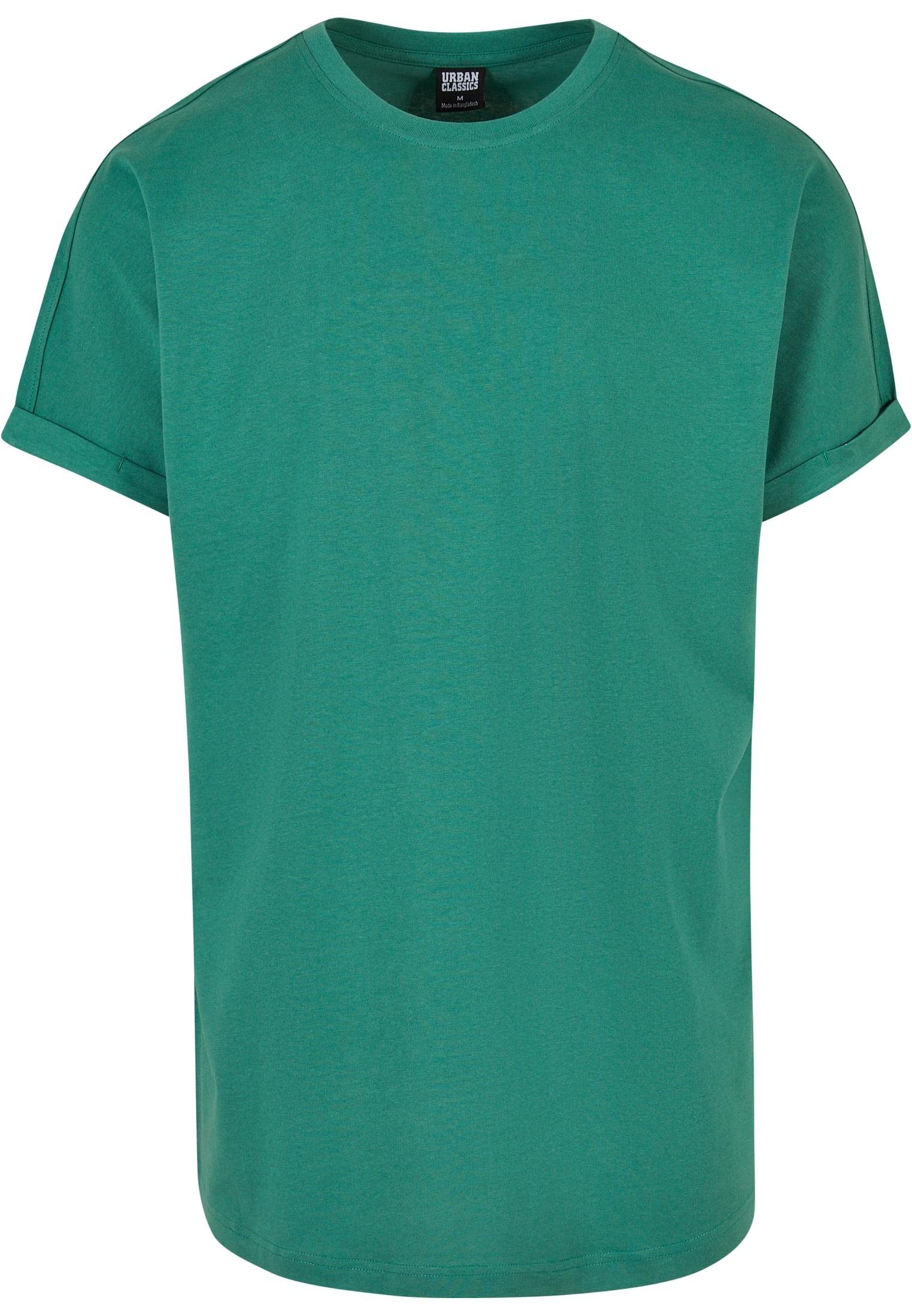 URBAN (1-tlg) leaf Tee Turnup T-Shirt Herren CLASSICS Shaped Long