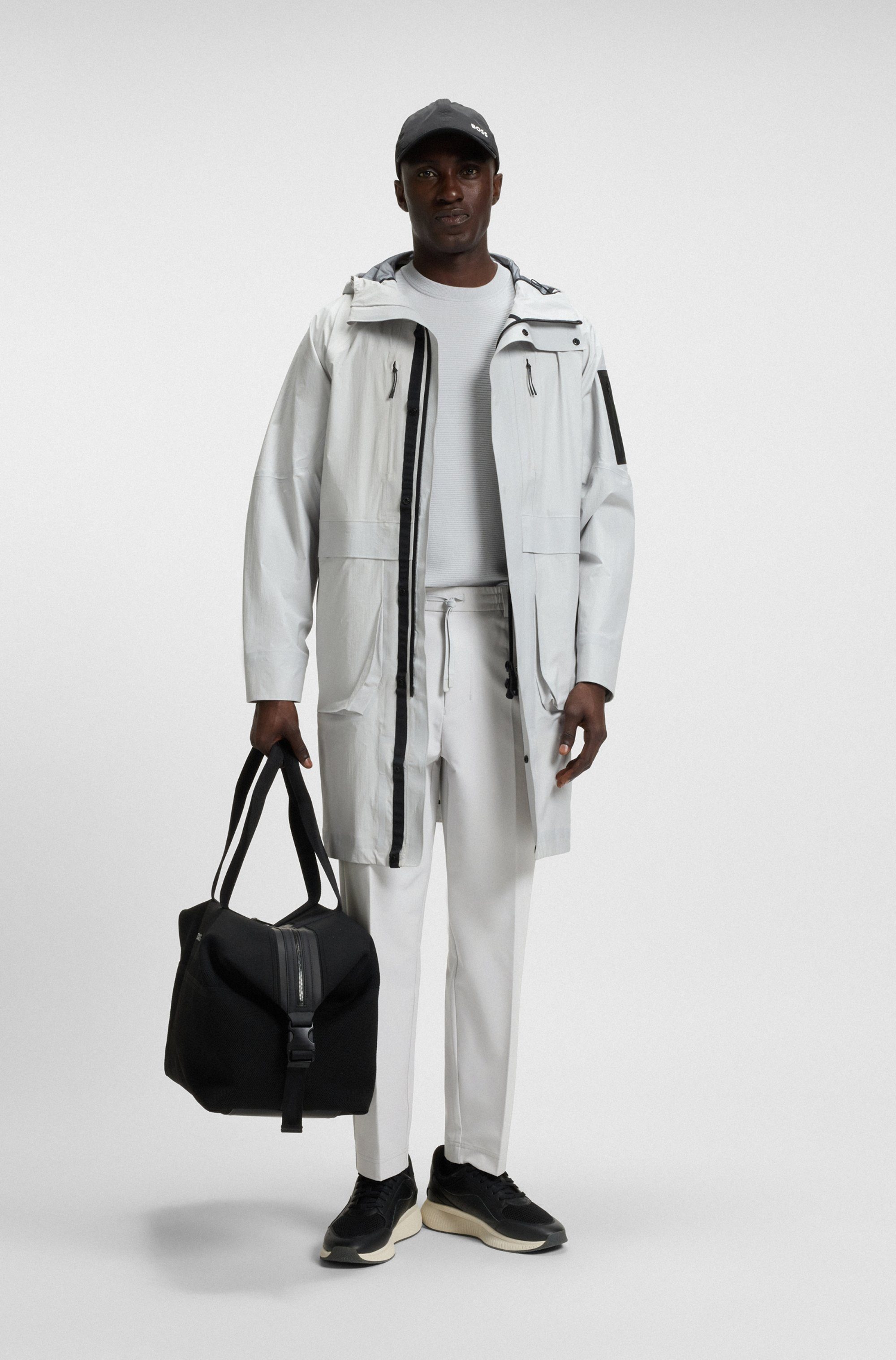 BOSS GREEN Webhose T Convert Elastischer Taillenbund und Kordelzug, Gürtelschlaufen Anzughose