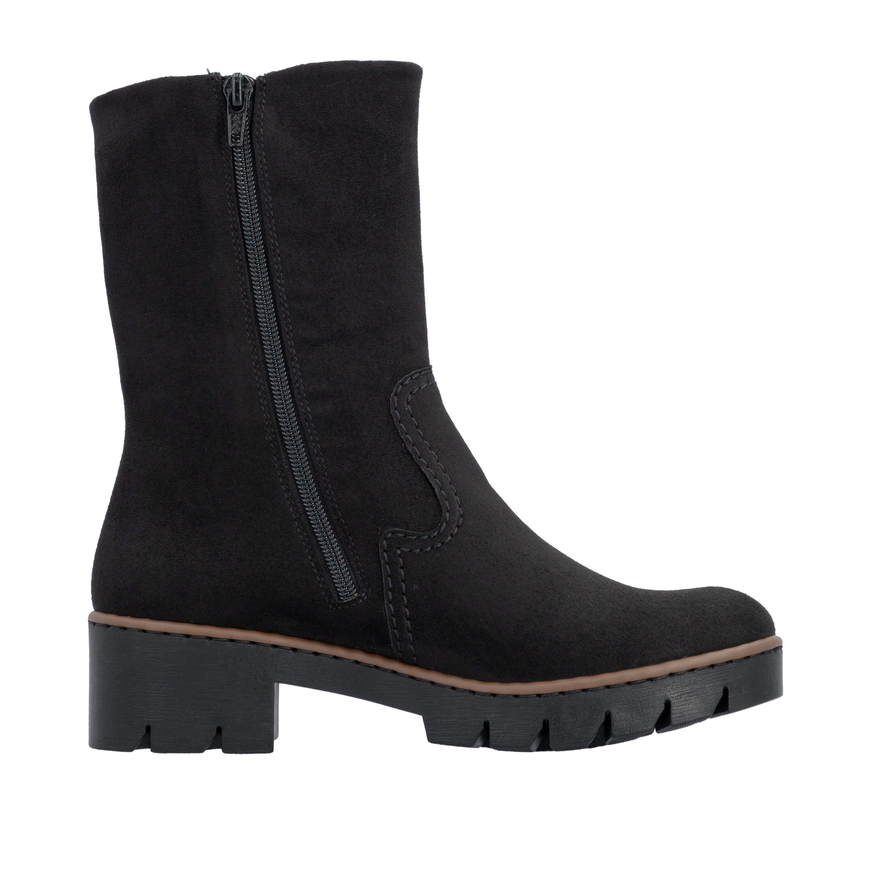 Rieker Stiefelette Klassik-Boots mit Blockabsatz und Reißverschluss