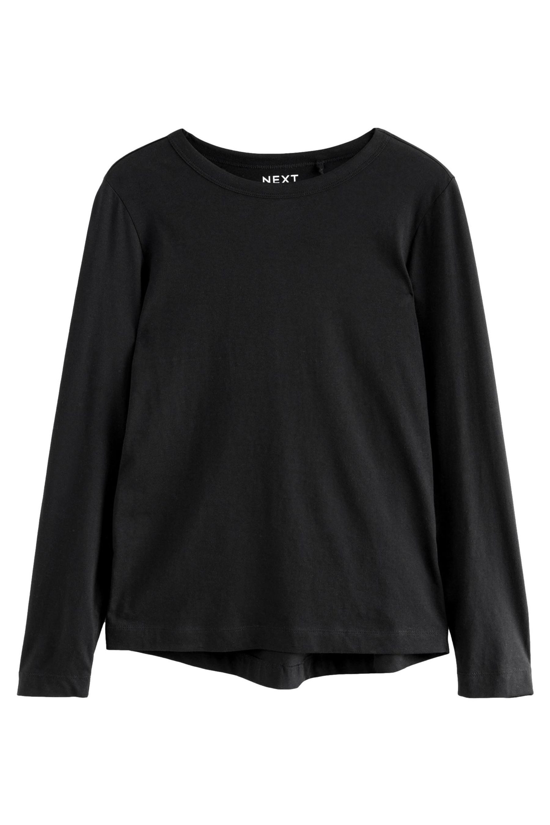 Langarmshirt Langärmeliges Rundhalsoberteil, Kurzgröße