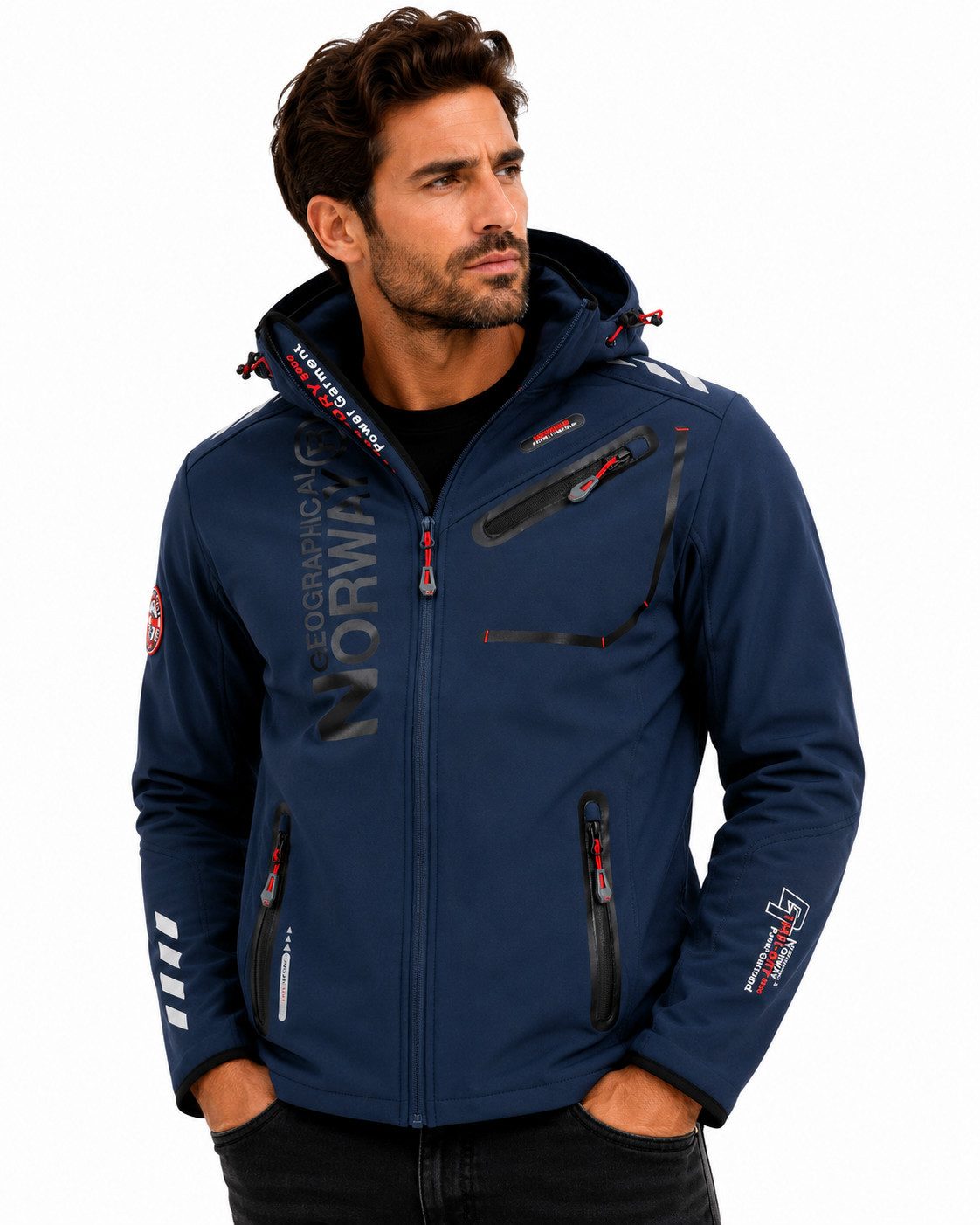 Geographical Norway Softshelljacke Herren Herbst Winter Jacke Softshell Jacke Outdoor Regen Übergangs