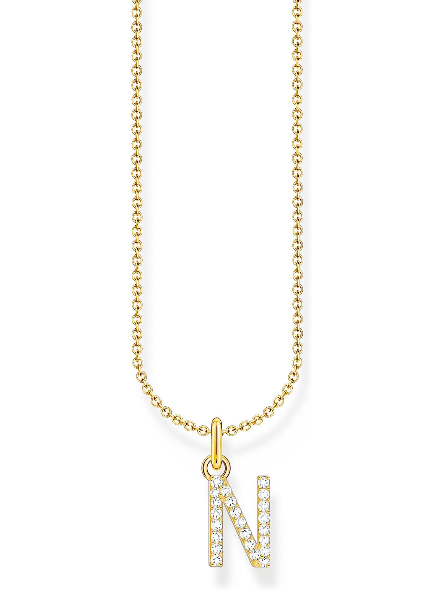 THOMAS SABO Silberkette Thomas Sabo Damen-Kette 925er Silber Zirkonia, Charming