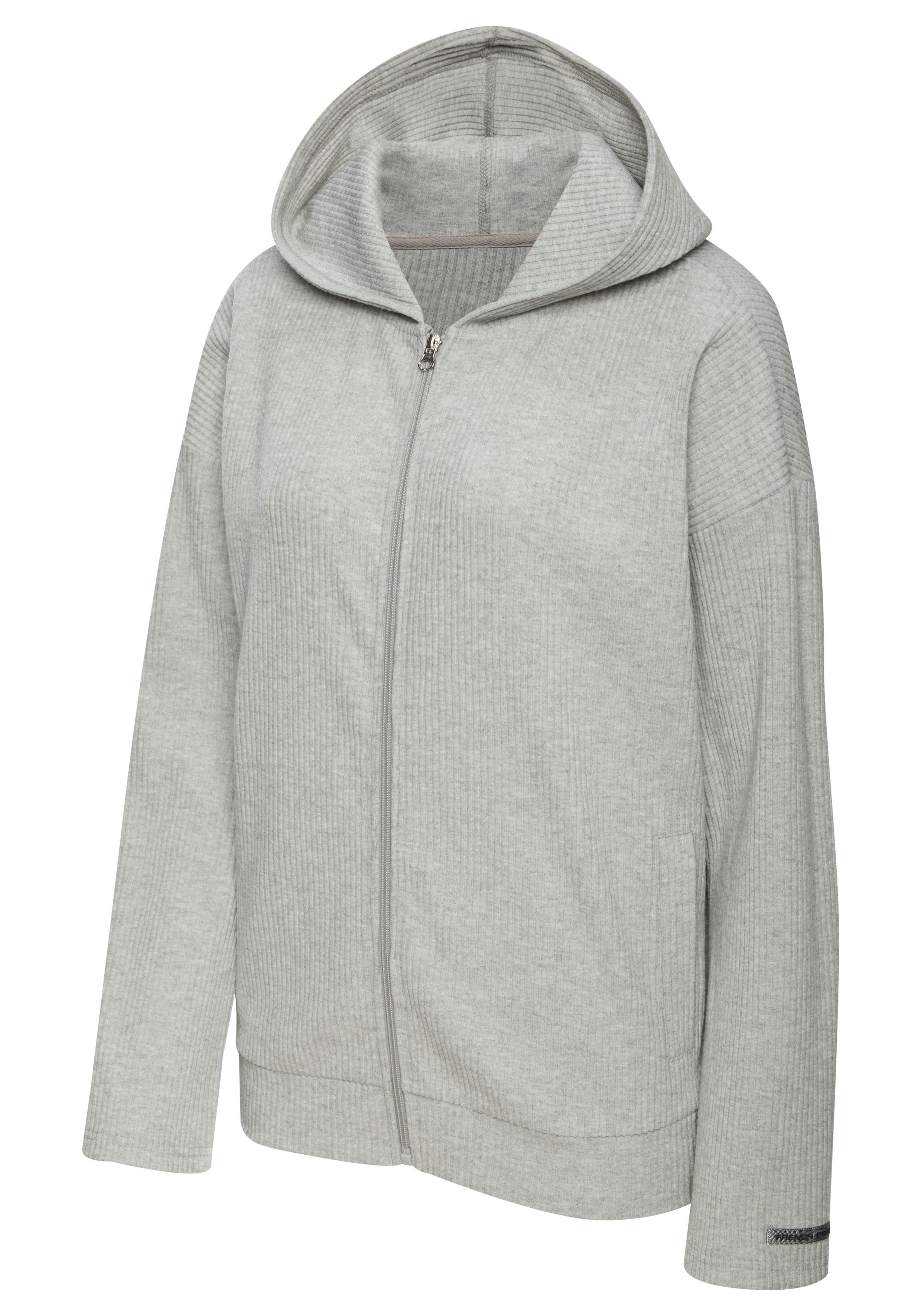 French Connection Sweatjacke weiche Rippstruktur, Loungewear
