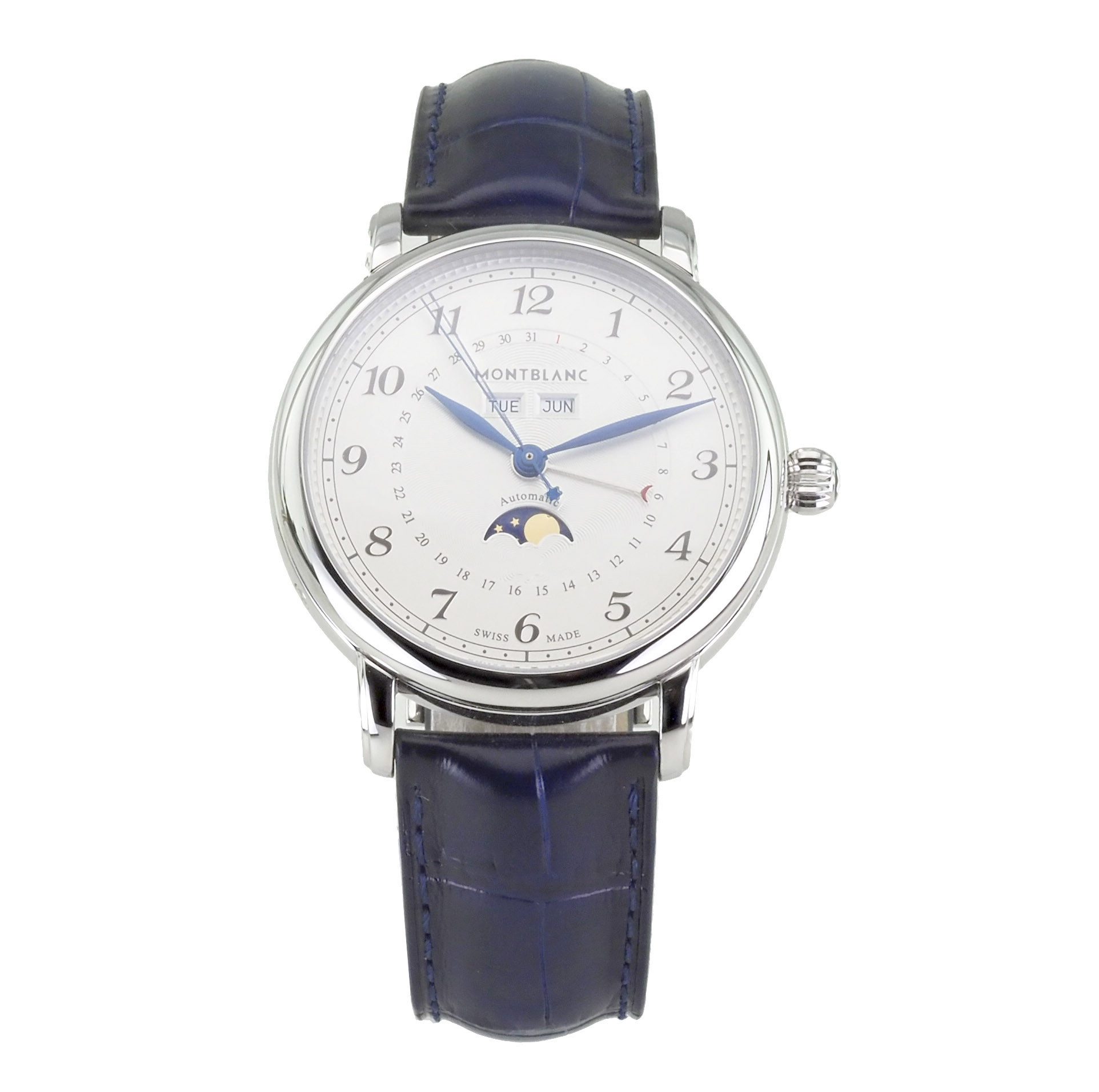 MONTBLANC Automatikuhr Herren Uhr Legacy MB118516 / 7474 42 mm Ø Moonphase Star Legacy, Moonphase,Datumsanzeige 1 - 31, Wochentag- und Monatsanzeige
