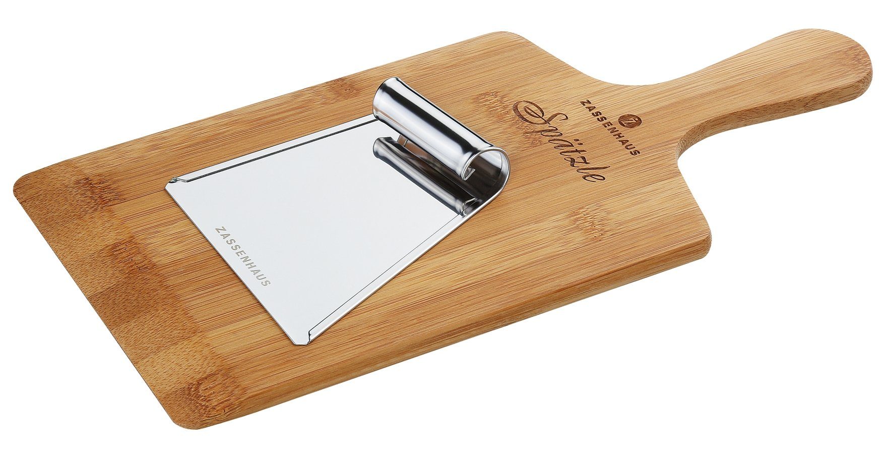 ZASSENHAUS Schneidebrett Spätzlebrett Bambus 34 x 16 x 0,9 cm, Bambus, (Schneidebretter)