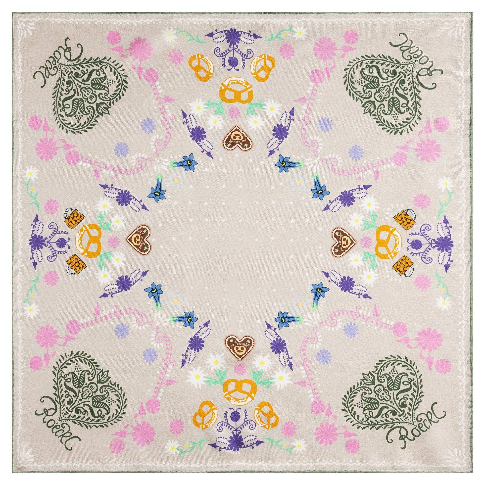 Roeckl Nickituch Resi, Seidentuch mit traditionelles Design