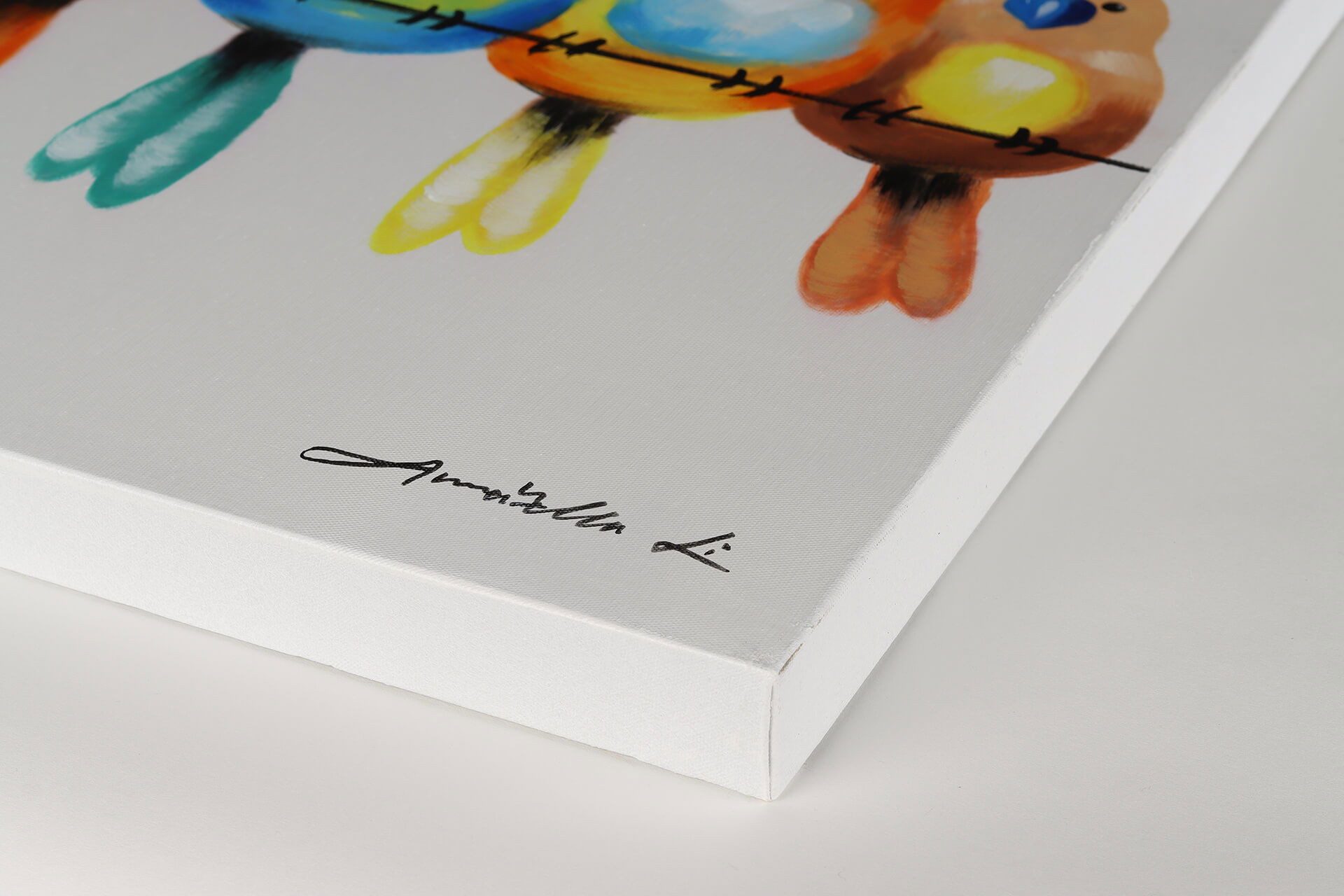 KUNSTLOFT Gemälde Freunde fürs Leben 120x60 cm, Leinwandbild 100% HANDGEMAL günstig online kaufen