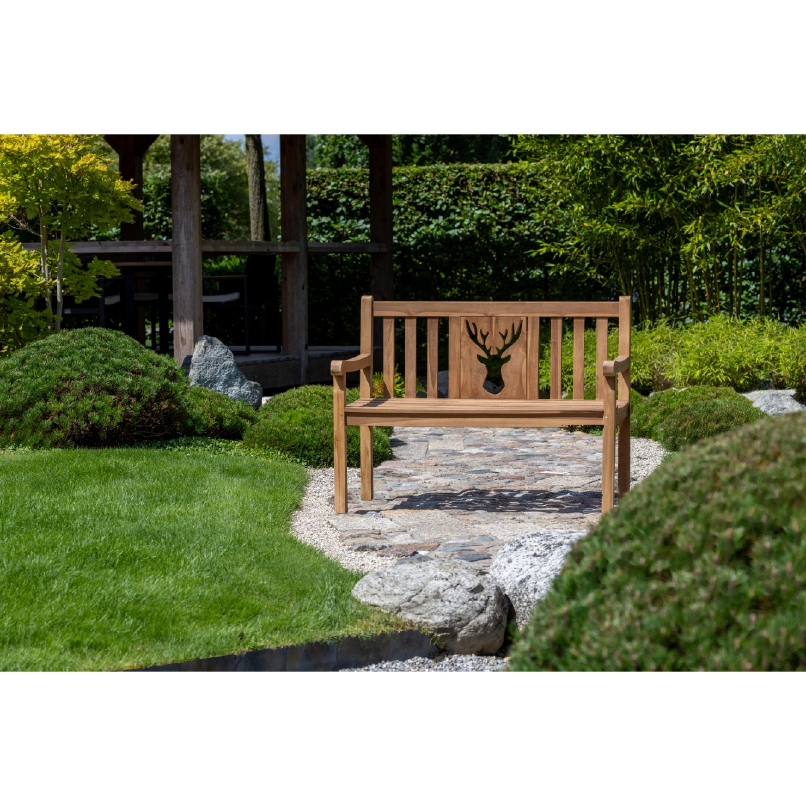 deVries Sitzbank deVries Gartenbank "WOODIE" Hirsch günstig online kaufen
