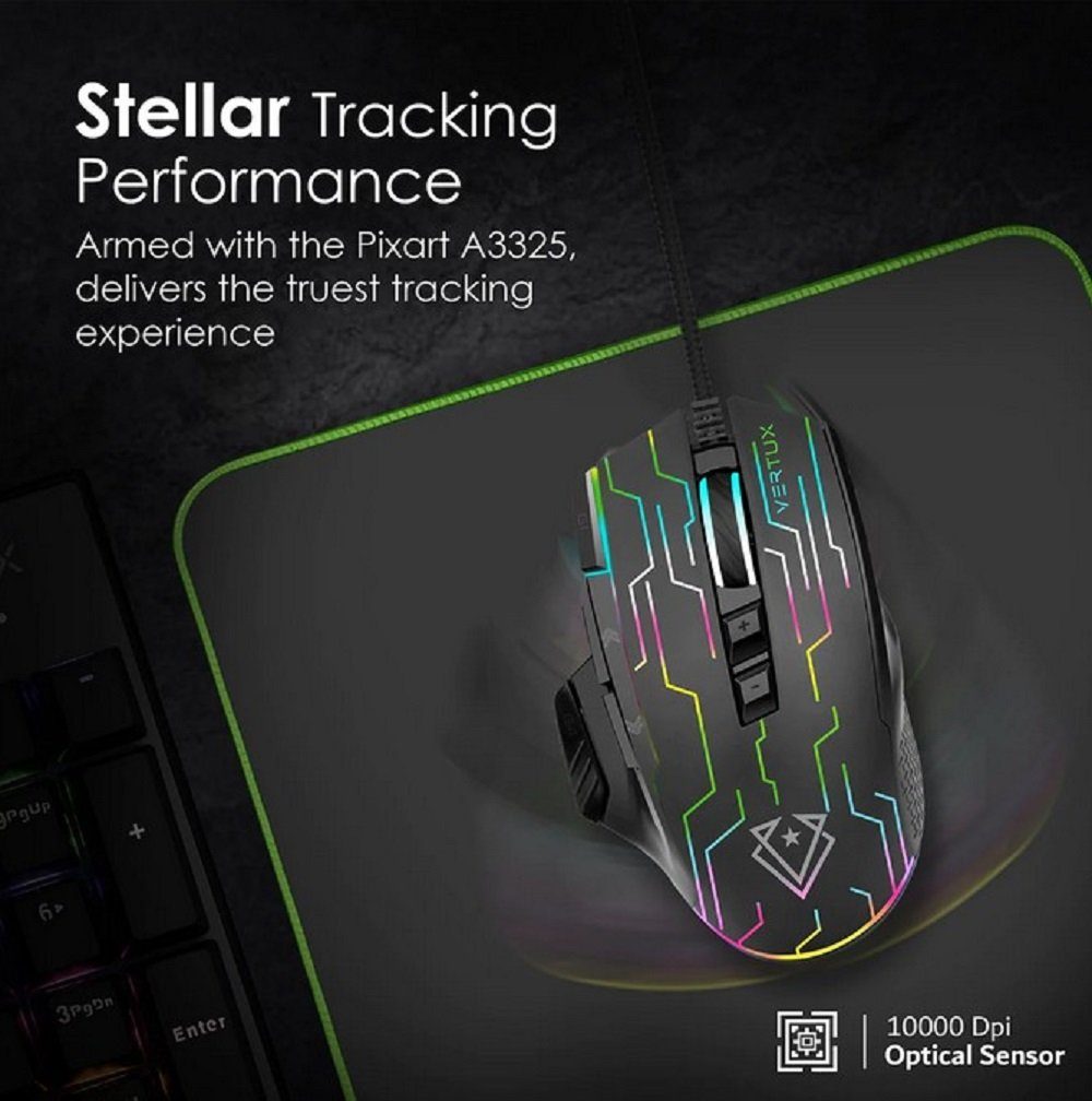 Promate Vertux Kryptonite Gaming-Maus