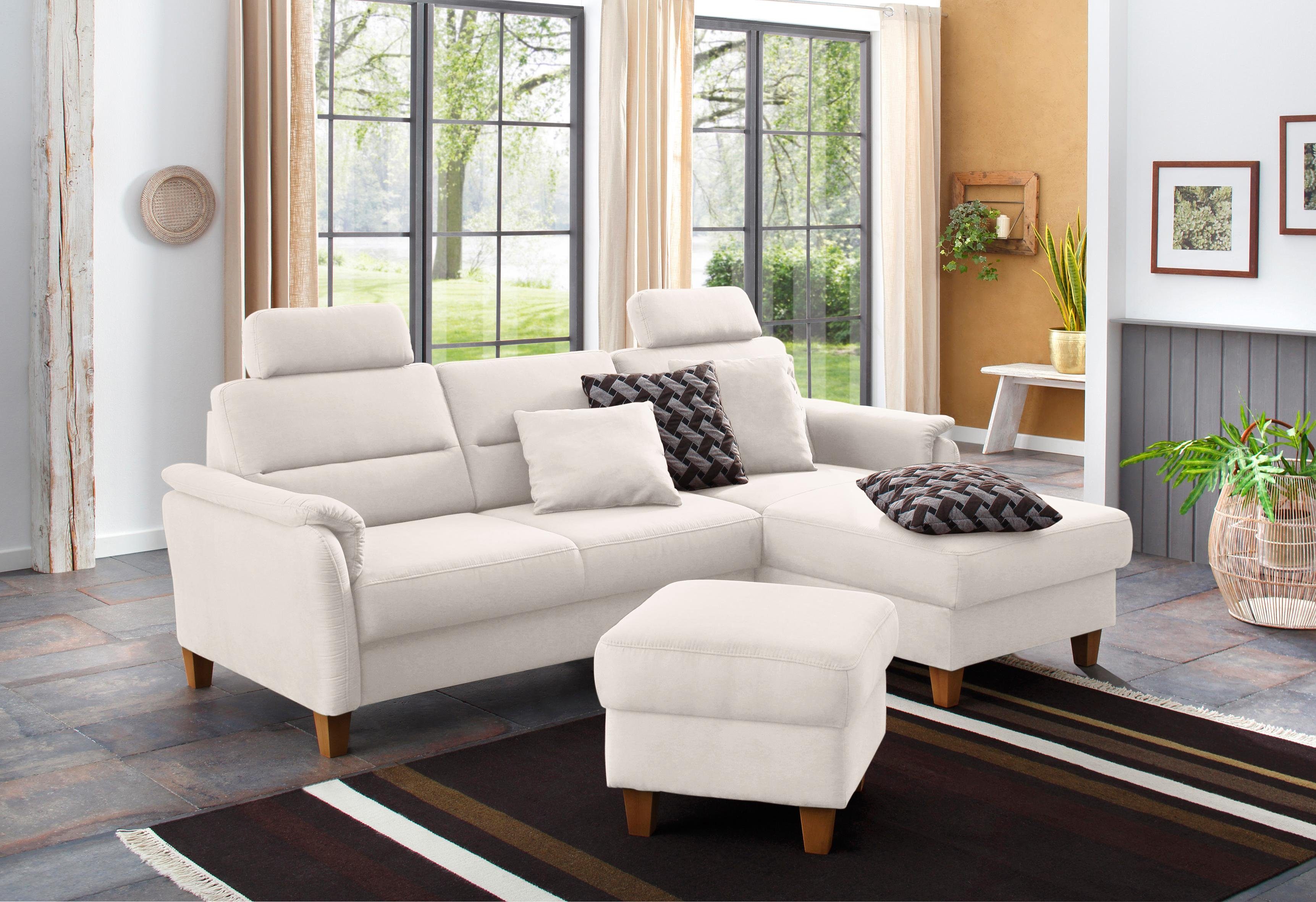 Home affaire Ecksofa Palmera L-Form, Federkern, günstig online kaufen