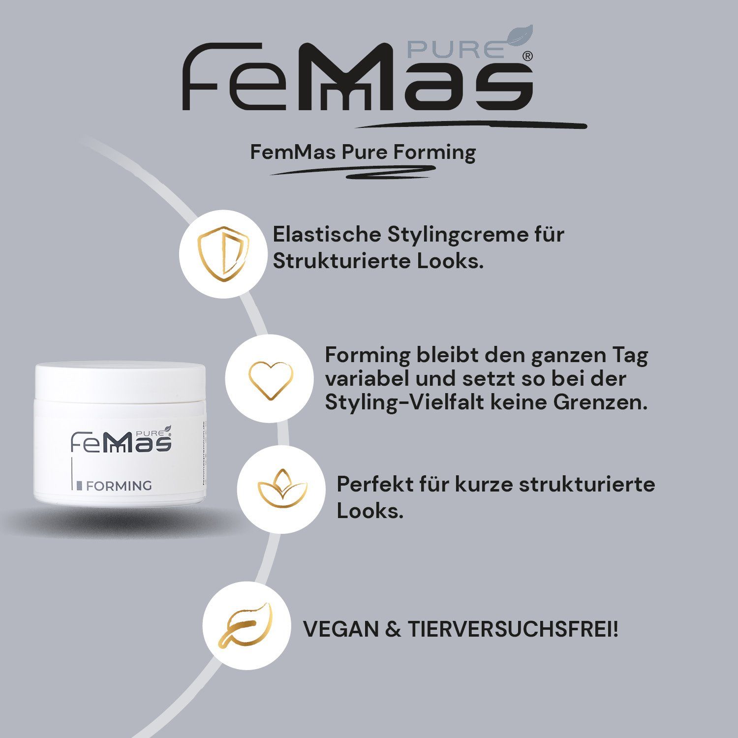 Femmas Femmas Forming Premium Haarwachs Pure 50ml