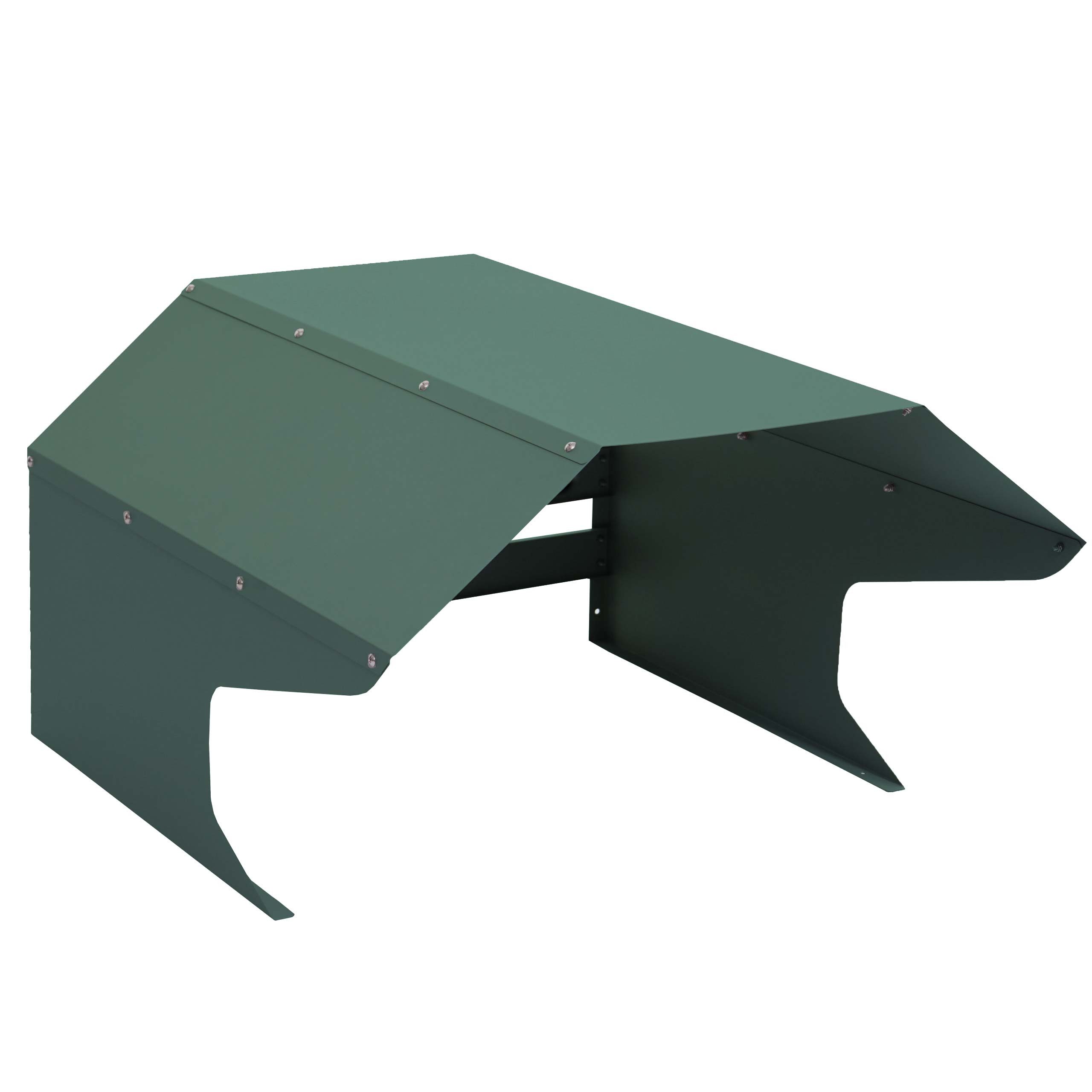 PROREGAL® Mähroboter-Garage Mähroboter-Garage 41x60x70cm Metall Grün Dach Unterstand Газонокосилки