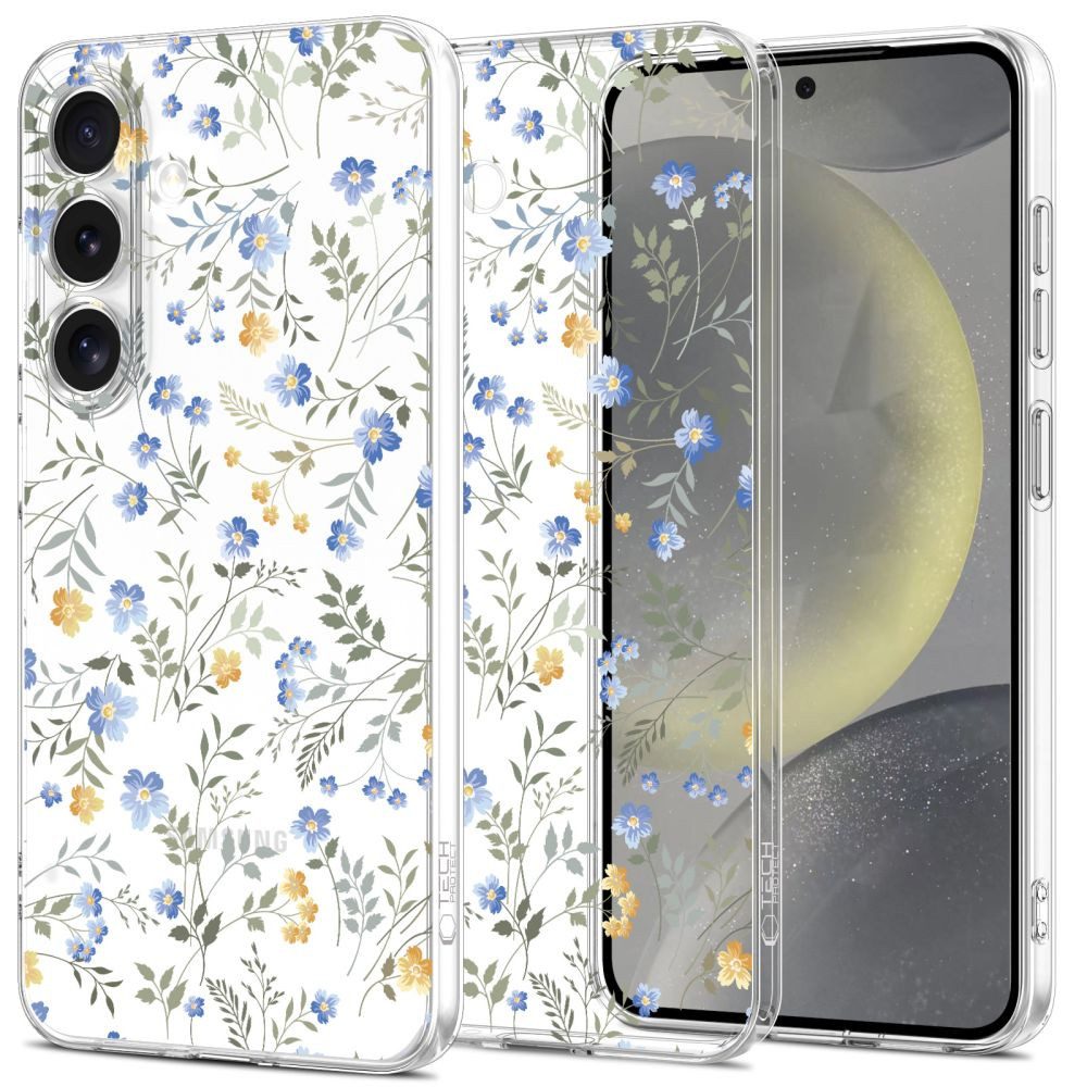 TECH PROTECT Handyhülle Schutzhülle Blumenmuster Kratzschutz, flexibles TPU, Blumenmotiv, Kratzschutz