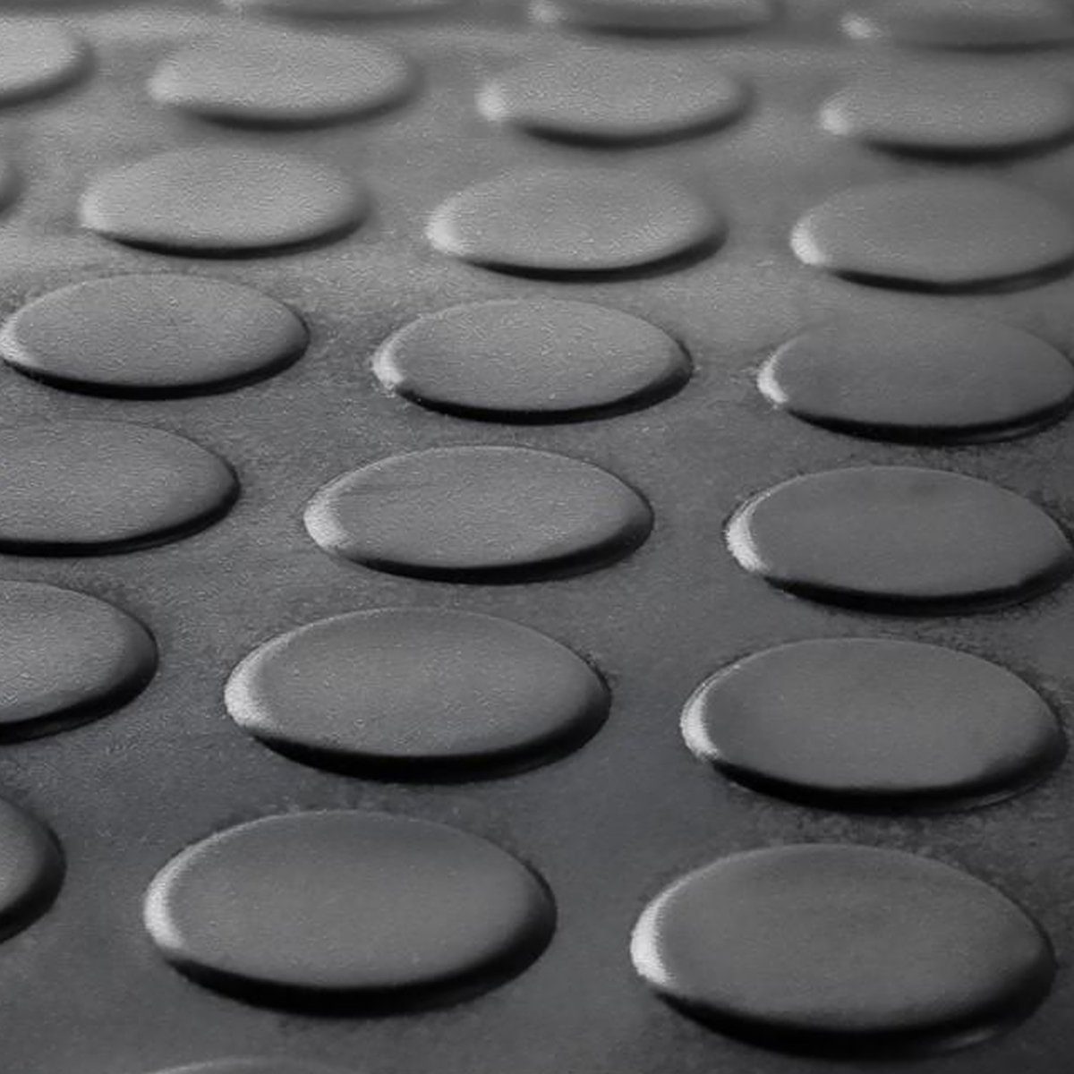 Floordirekt Stufenmatte Coin, 25x75 cm, Treppenschutz mit Flachnoppen, rechteckig, aus Gummi