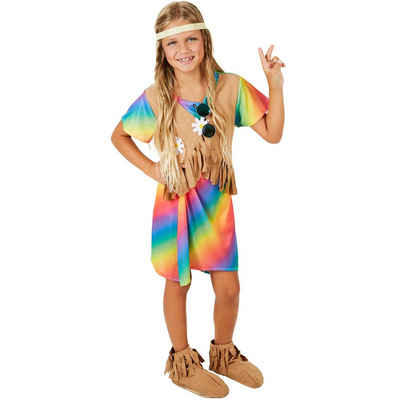dressforfun Hippie-Kostüm Mädchenkostüm Blumenkind