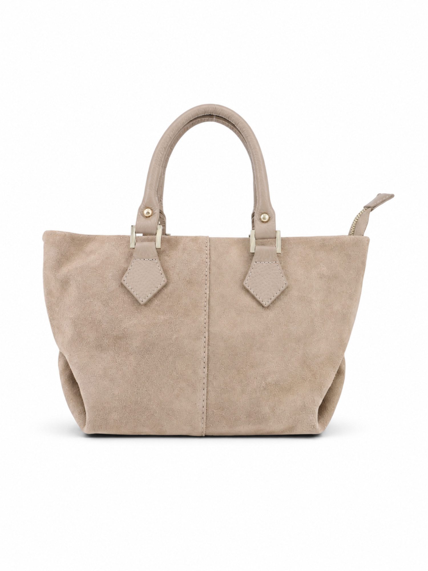 BRISE TASCHE Umhängetasche Elegante Wildledertasche mit Kettenriemen, Echtes Wildleder, Kettenriemen, Reißverschlussfach innen
