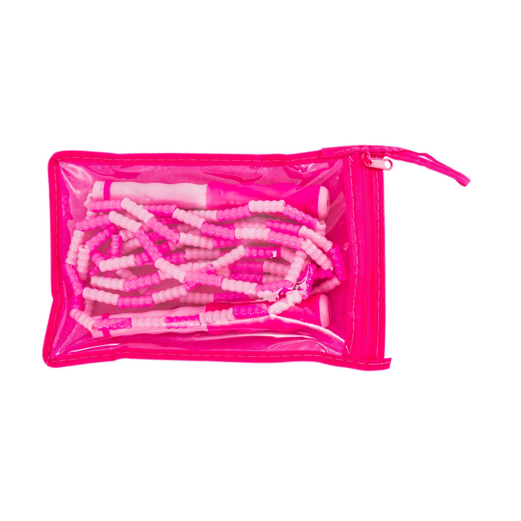 Penelife Springseil Jump Länge und für rosa Seillänge verstellbares Rope Erwachsene Springseil, verstellbar - 280 Kinder Beaded cm