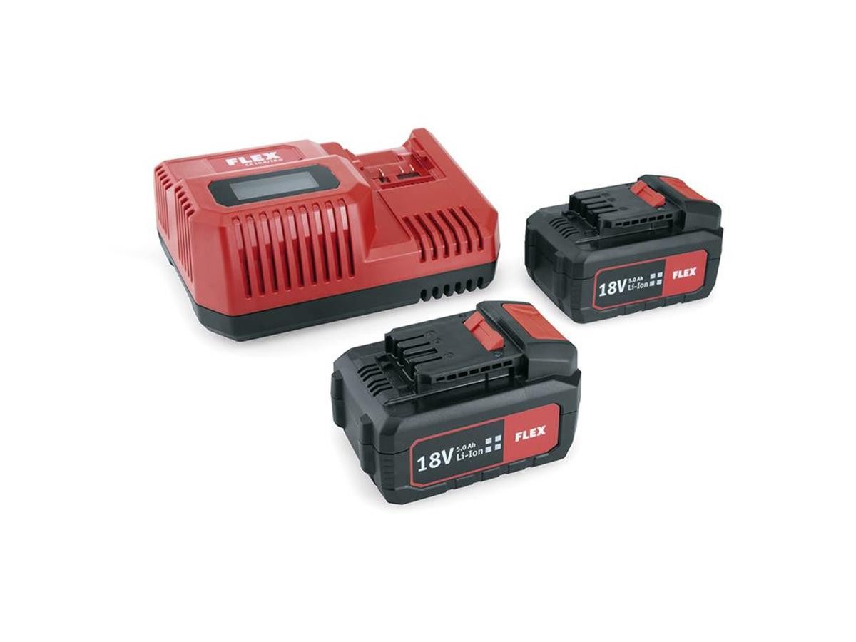 Flex Starter Set Power Set 55 R Akku Starter-Set (18 V), mit LCD Display für Batteriediagnostik