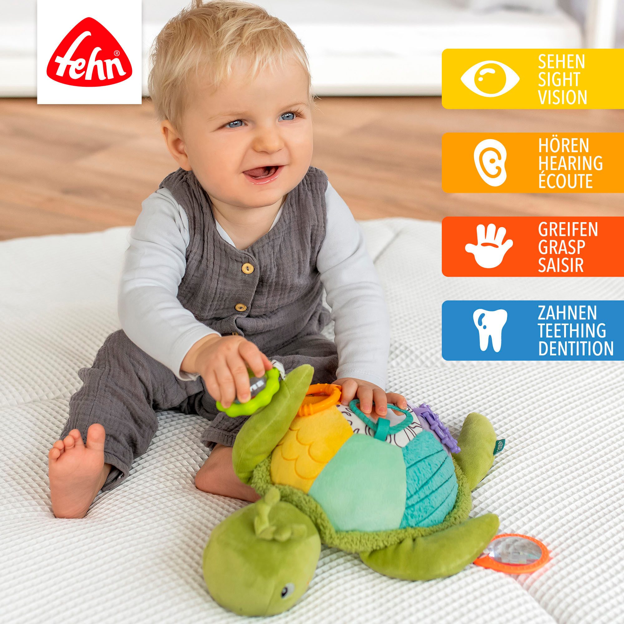 Fehn Greifspielzeug Activity-Meeresschildkröte XL günstig online kaufen