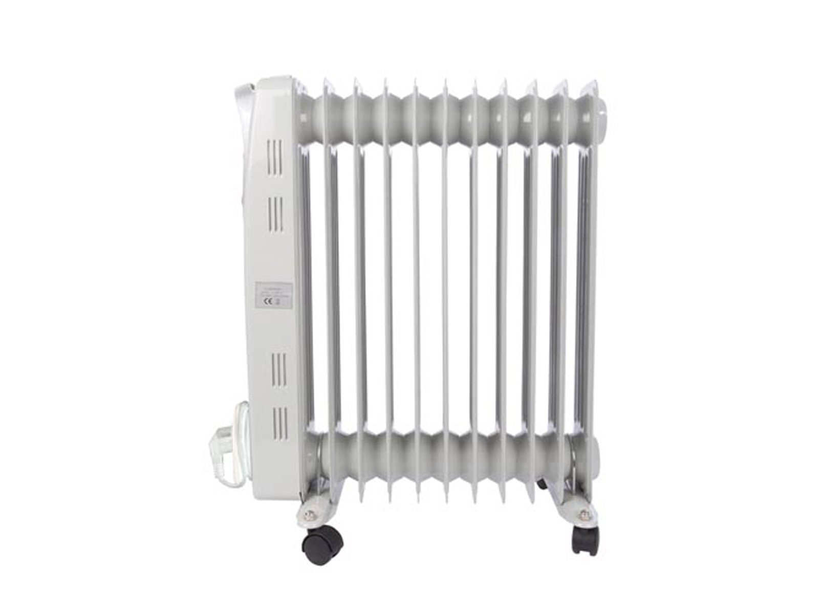 PEREL Ölradiator, 2500 W, Elektro-Radiator 11 Rippen Heizradiator elektrisch mobil Stromheizung