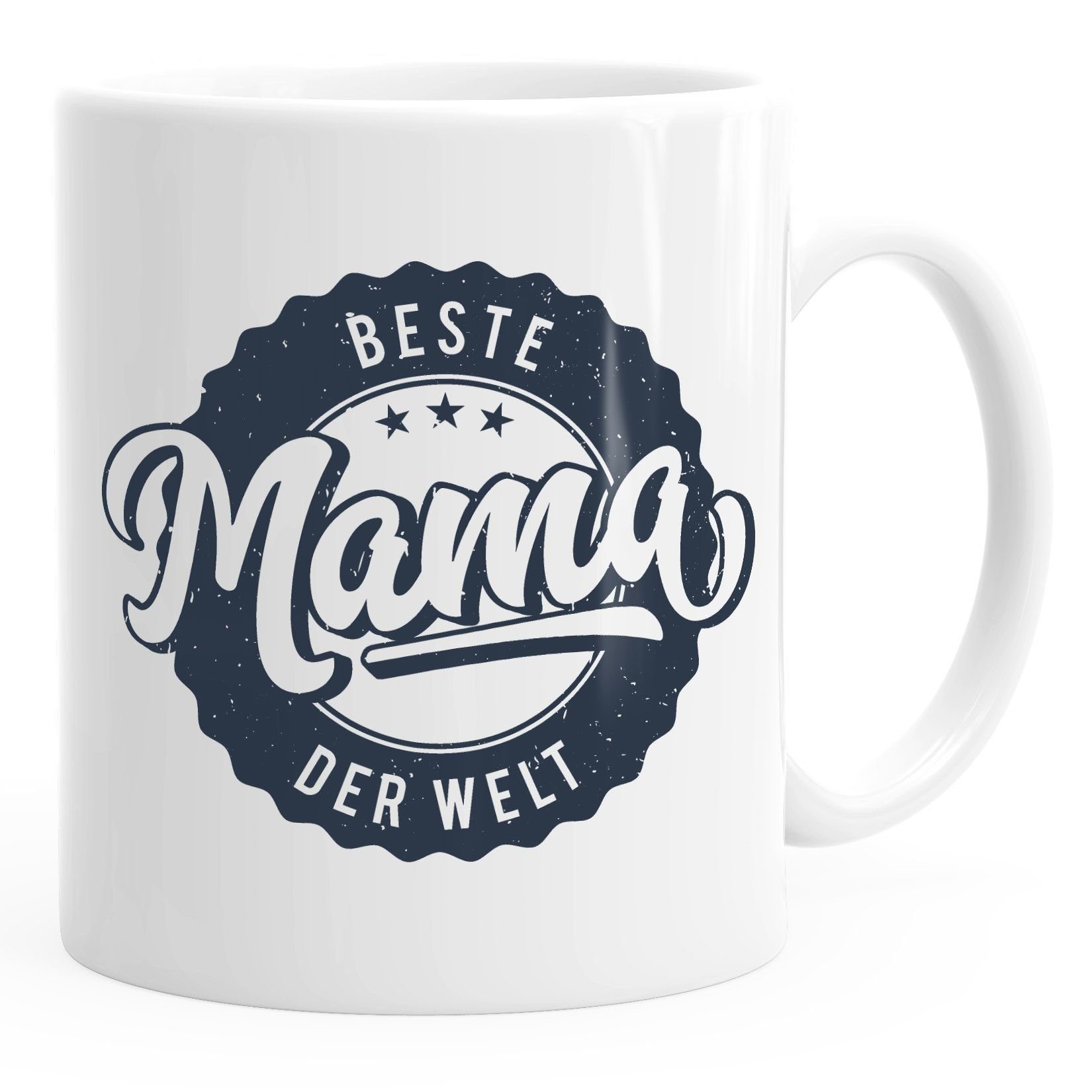 MoonWorks Tasse Kaffeetasse Beste Mama der Welt Geschenk Geschenktasse MoonWorks®, Keramik