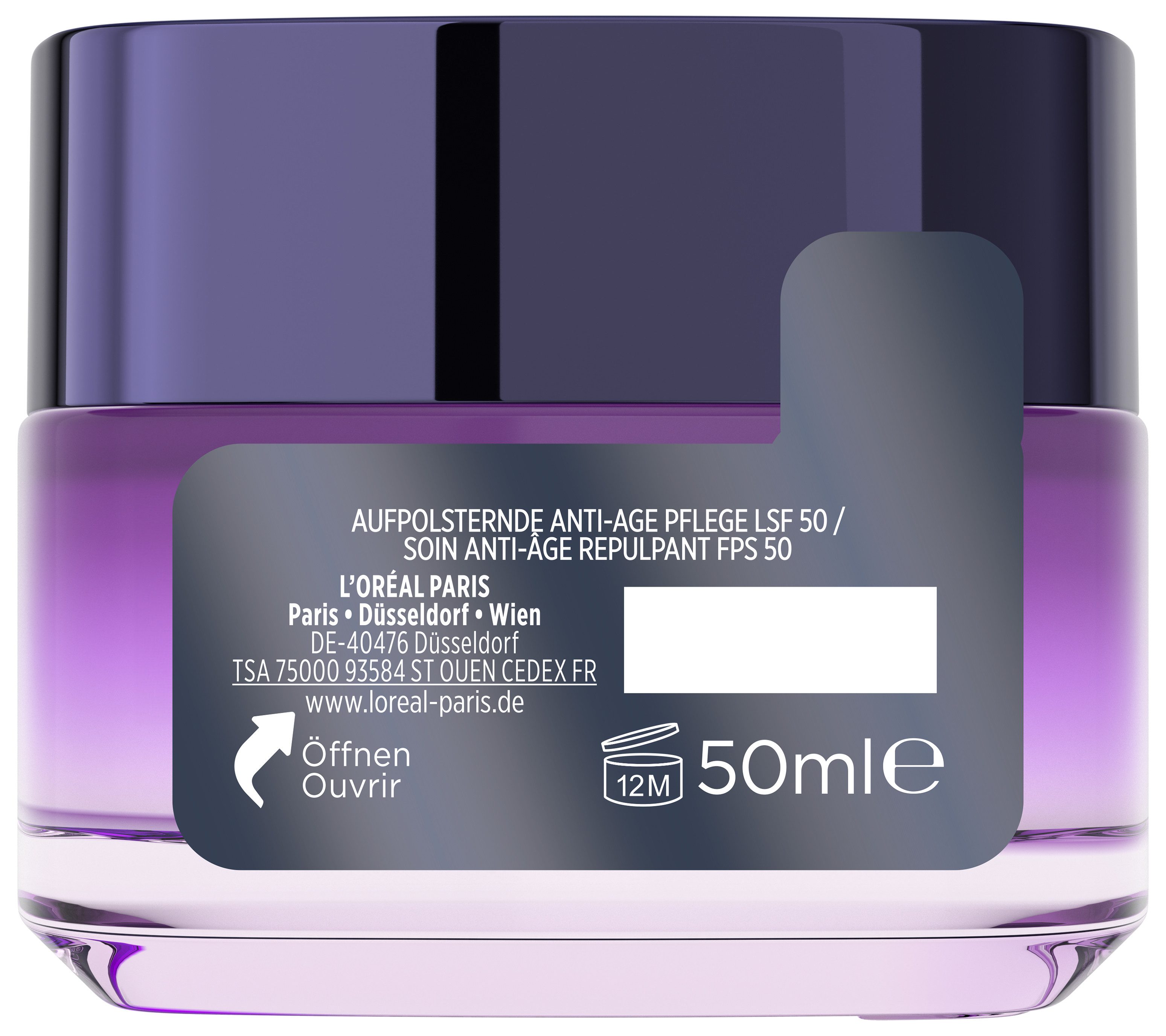 L'ORÉAL PARIS Tagescreme REVITALIFT FILLER TAG LSF 50, LSF 50, hydriert, mehr Spannkraft und Festigkeit, Anti-Age