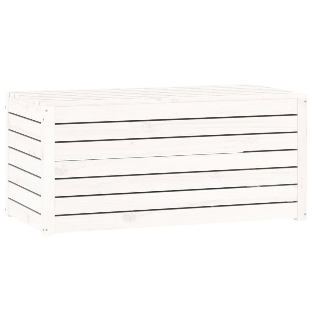 Kiefer 4-tlg Massivholz Weiß vidaXL Auflagenbox Gartenbox-Set