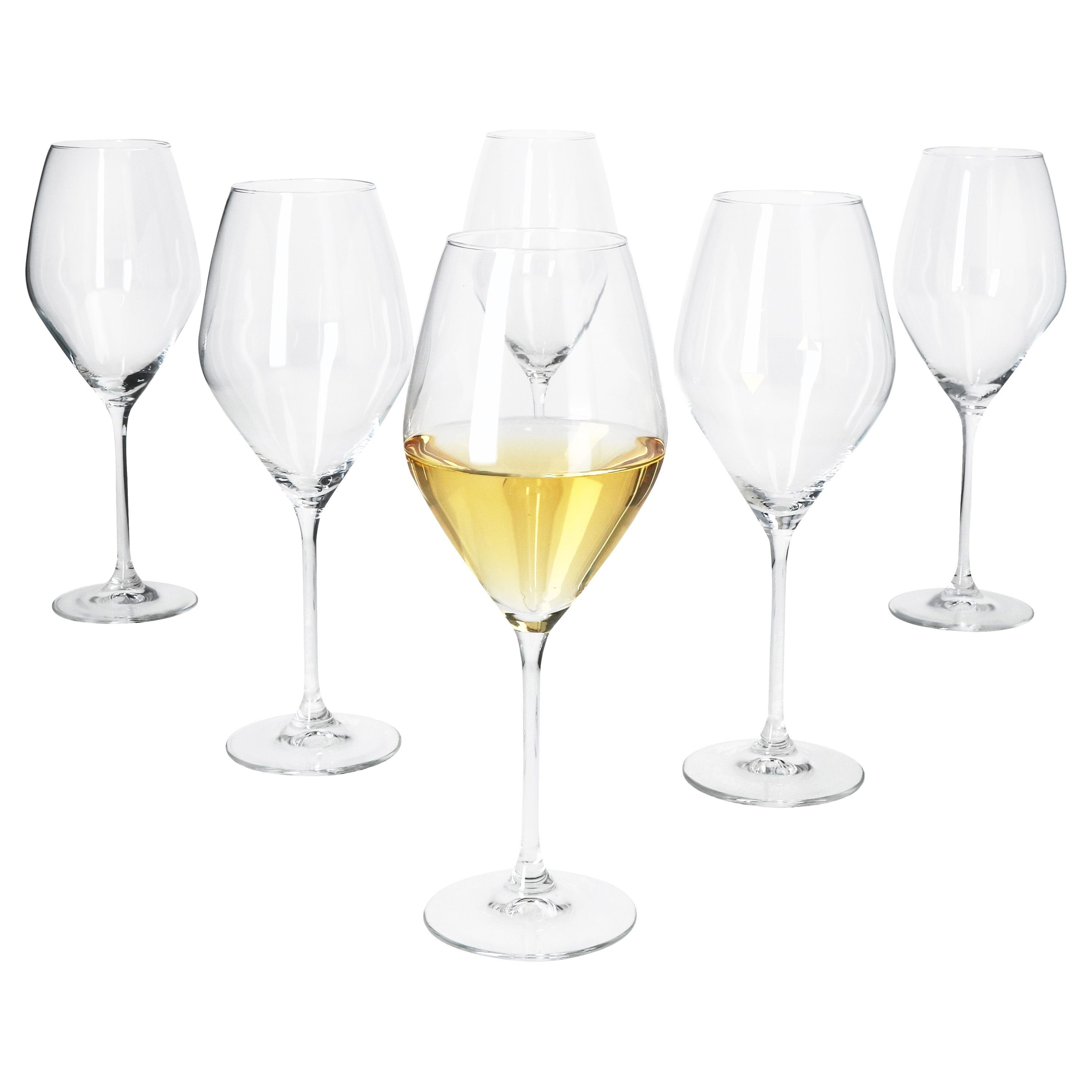 Weinglas 6x Doyenne Weingläser 150ml mit Fuß Rotwein Weißwein-Glas Feier
