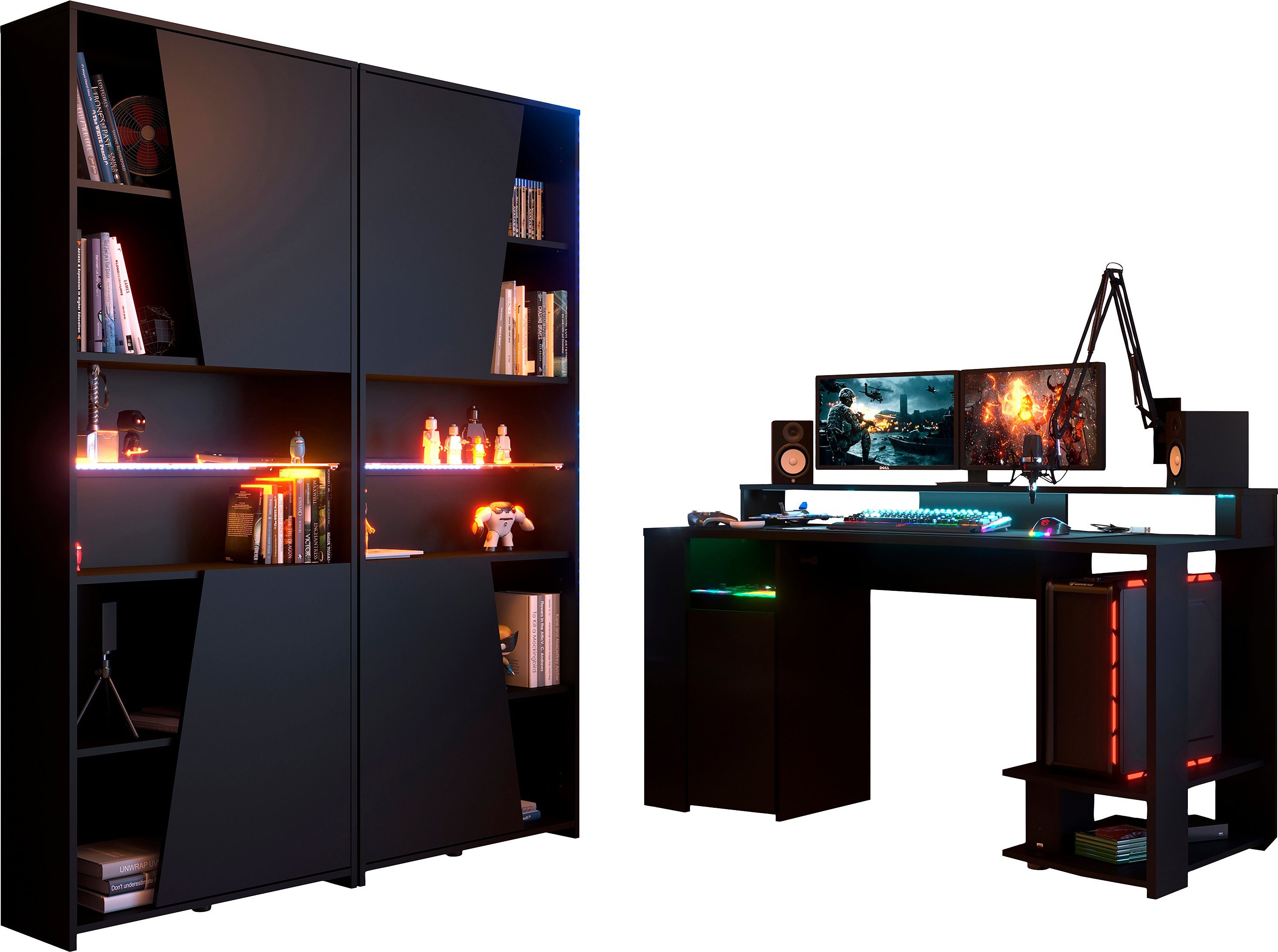 Parisot Jugendzimmer-Set Gaming - Set, (3-tlg), Gaming-Set