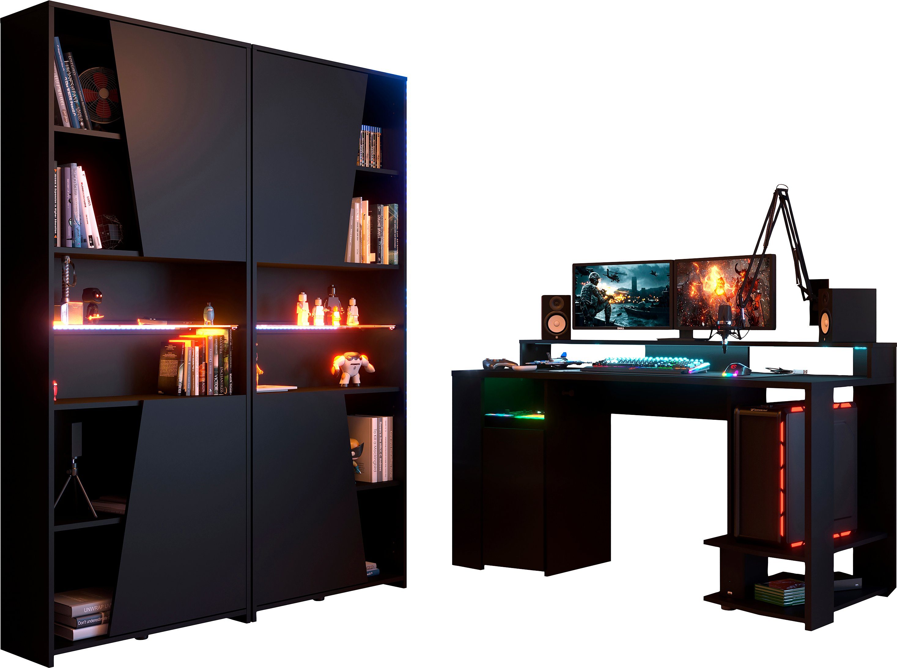 Parisot Jugendzimmer-Set Gaming - Set, (3-St), Gaming-Set