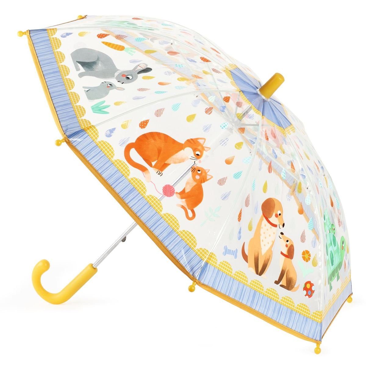 DJECO Stockregenschirm Kinderregenschirm mit Tiermotiven für Kinder ab 3 Jahren – Bild 2 von 3