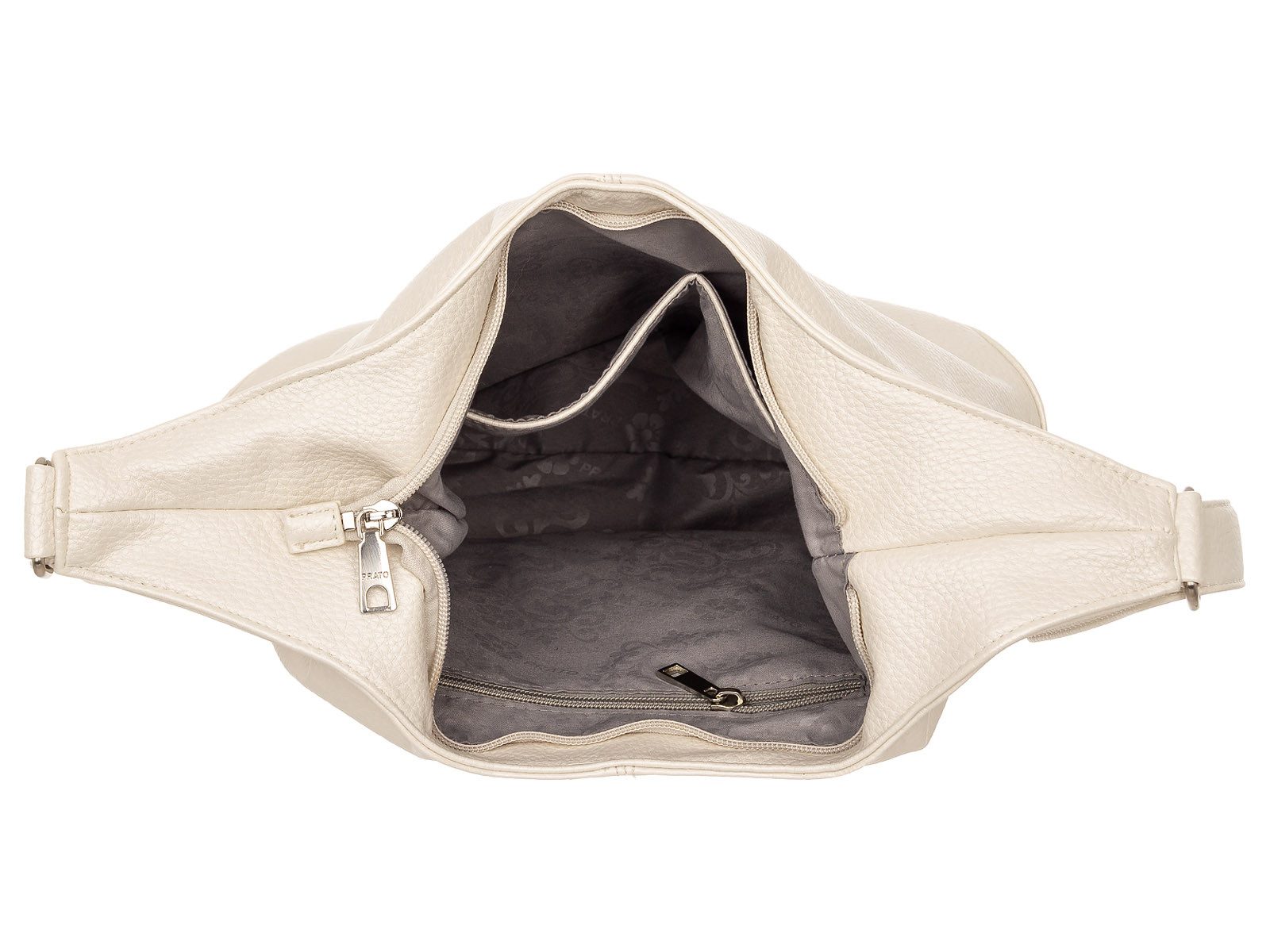 Prato Umhängetasche S057-G Umhängetasche Hobobag (Stück, 1-tlg., 1), farbliche Akzente