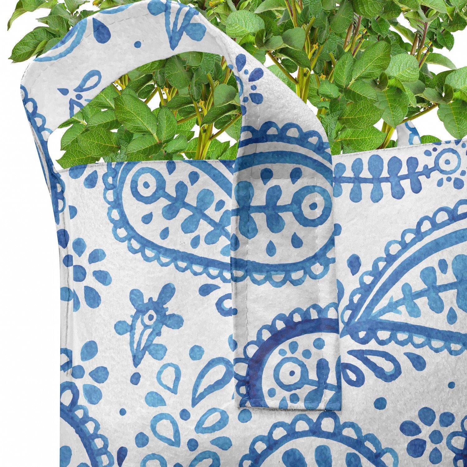 Ikat Stofftöpfe für Pflanzkübel Stil Paisley Pflanzen, mit Abakuhaus hochleistungsfähig Griffen Aquarell