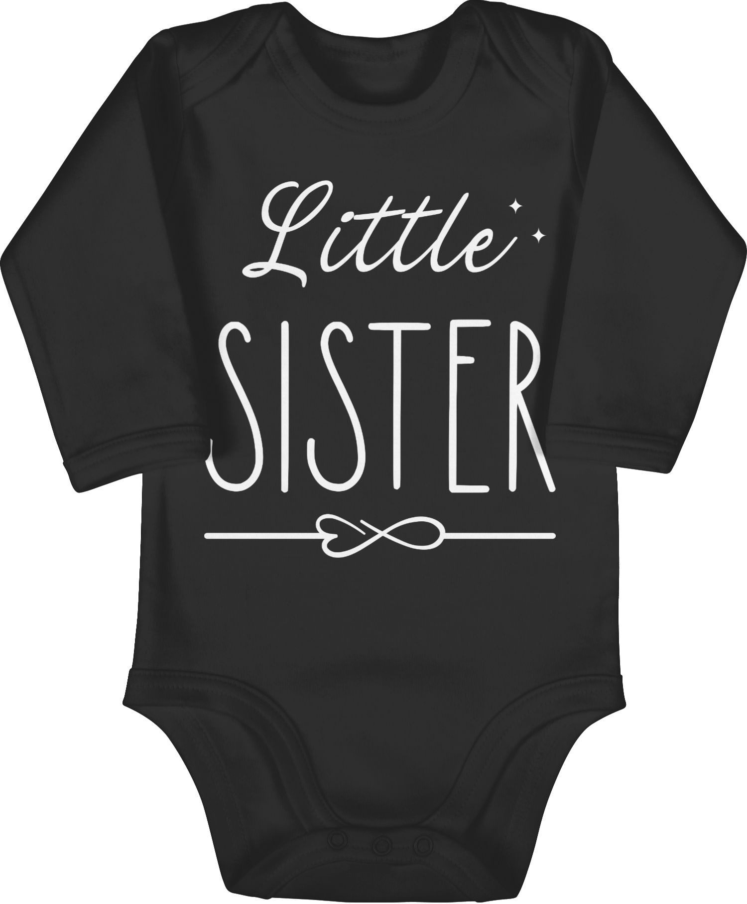 Shirtbody Little Sister weiß