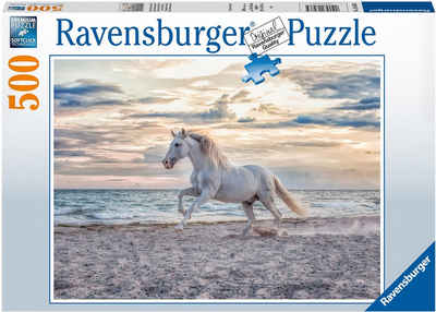 Ravensburger Puzzle Pferd am Strand, 500 Puzzleteile, Made in Germany, FSC® - schützt Wald - weltweit
