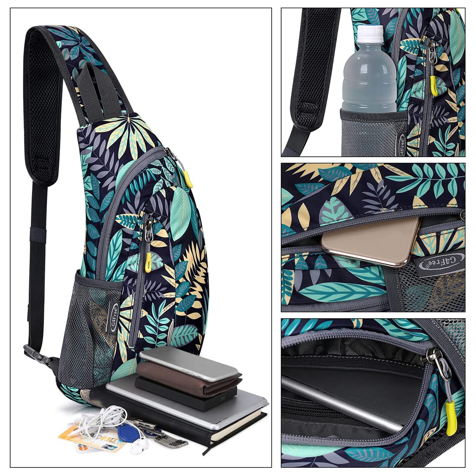 G4Free Umhängetasche Leichte Brusttasche Sling Schulter Rucksäcke, Brusttasche Freizeitrucksack Reiserucksack Rucksack Trekkingrucksack