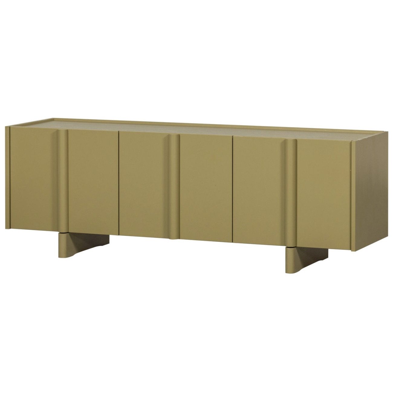 WOOOD TV-Board Basu aus Kiefernholz 152 cm, Olive