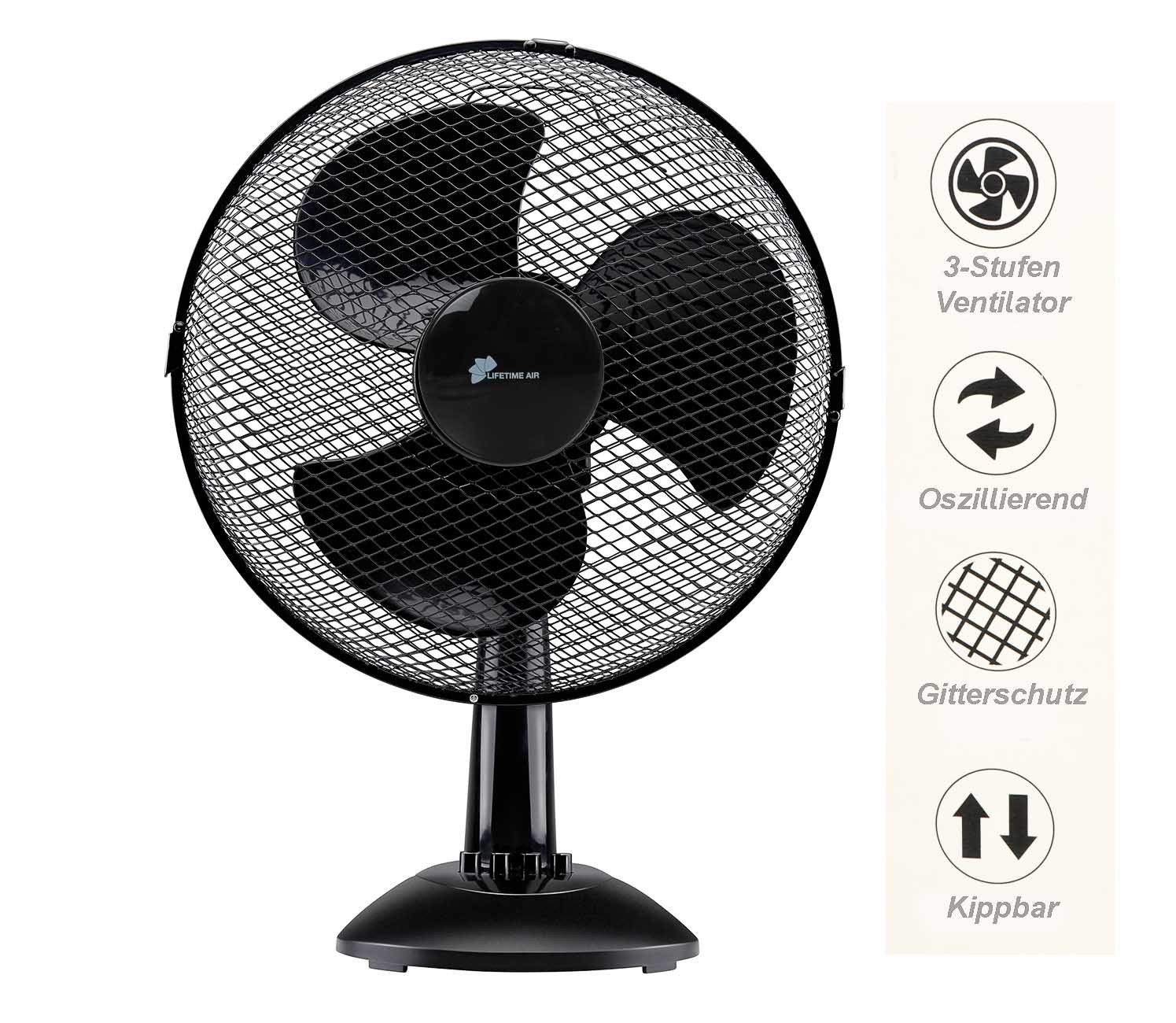 Lifetime Air Tischventilator Ventilator, Tischventilator