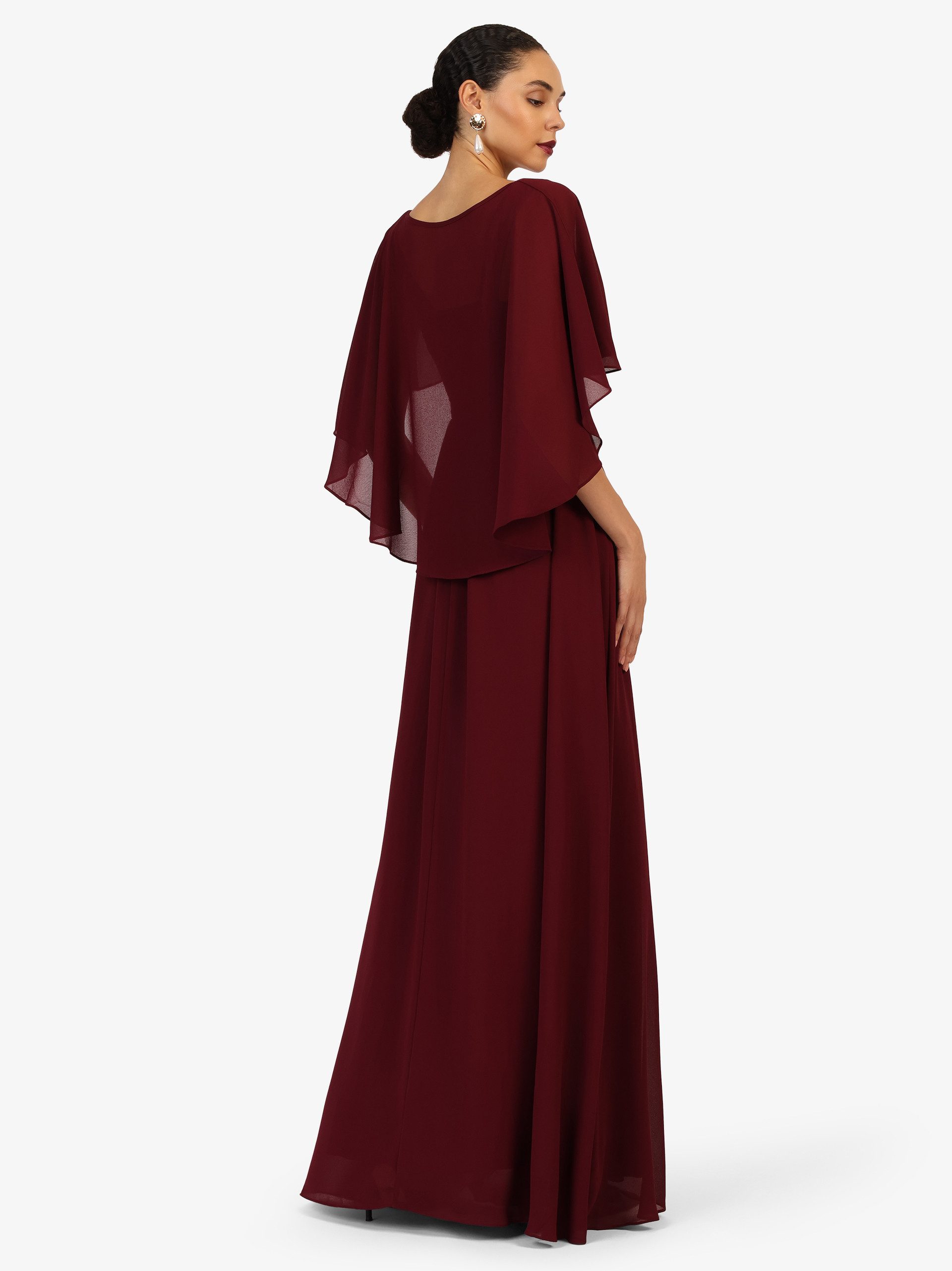Kraimod Abendkleid mit Flügelärmeln & Falten-Top