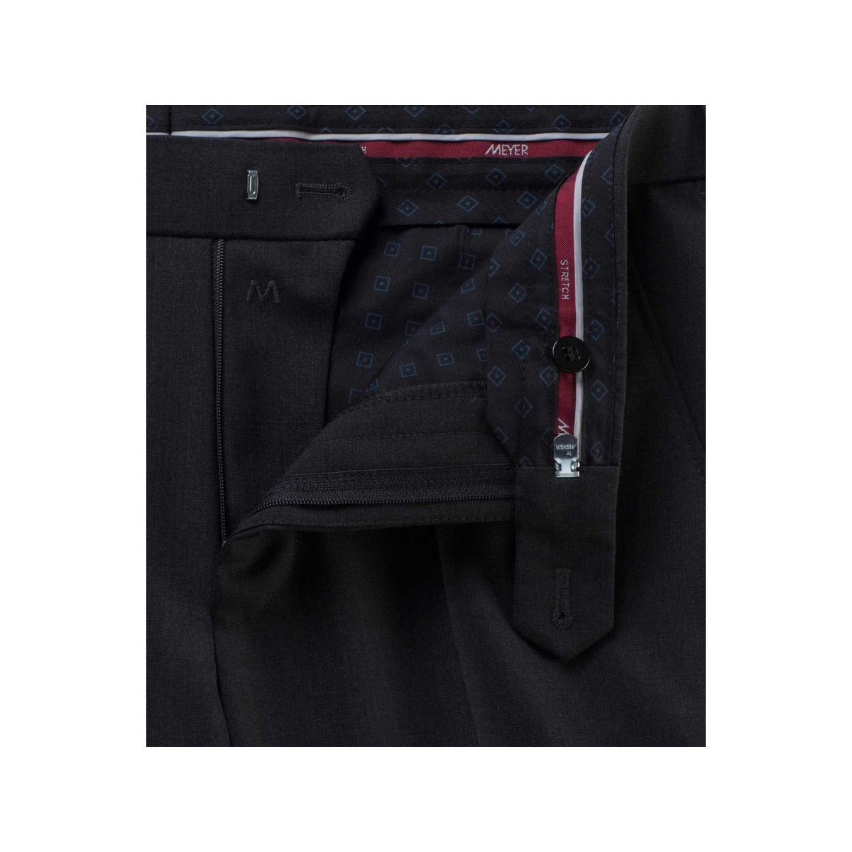 MEYER Anzughose fit Modern schwarz Angabe) (1-tlg., keine
