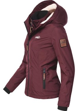 Marikoo Outdoorjacke Erdbeere sportliche Funktionsjacke mit Kapuze