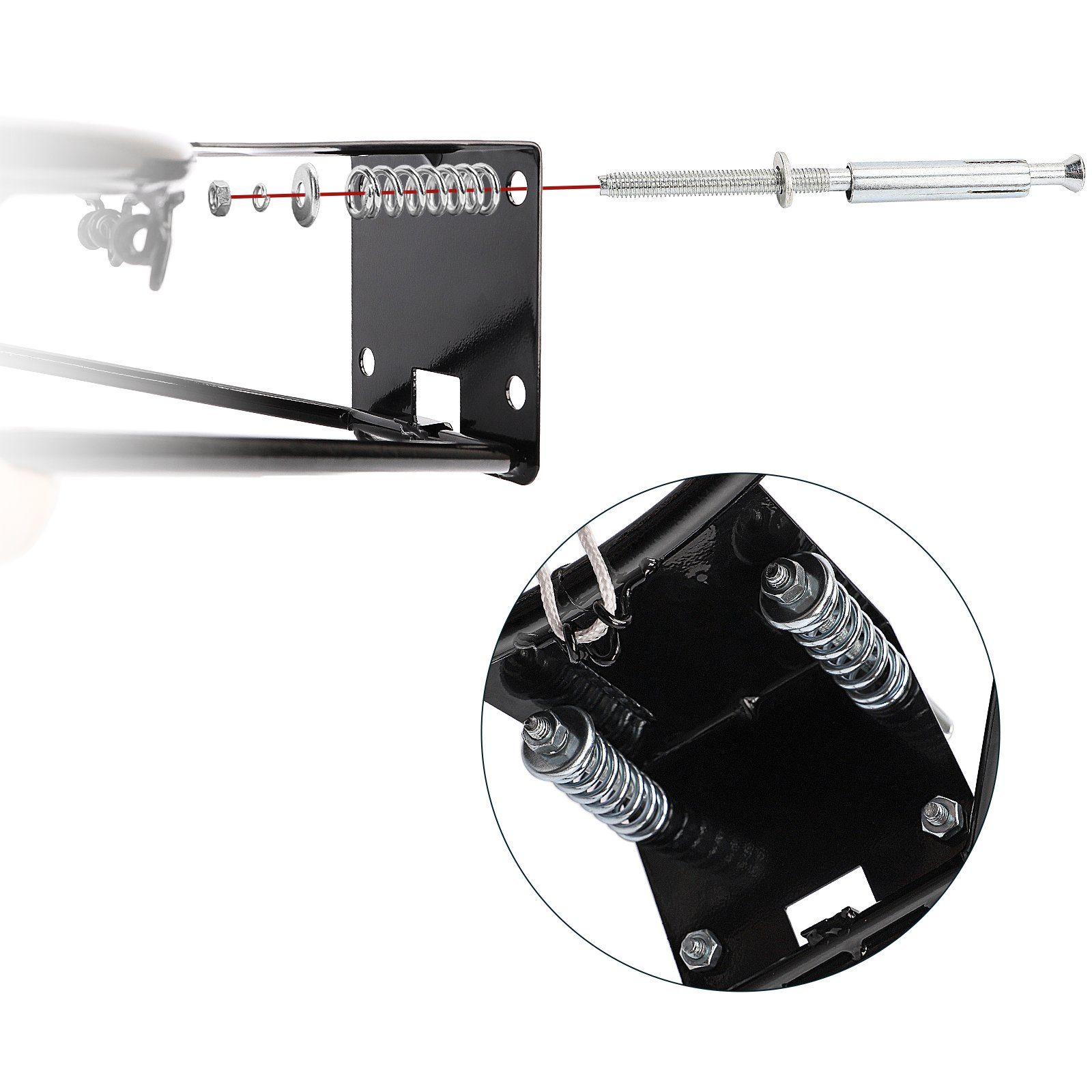 YOLEO Basketballkorb 45 cm Outdoor Wandmontage mit Netz Basketballring