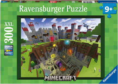 Ravensburger Puzzle Minecraft Cutaway, 300 Puzzleteile, Made in Germany; FSC® - schützt Wald - weltweit