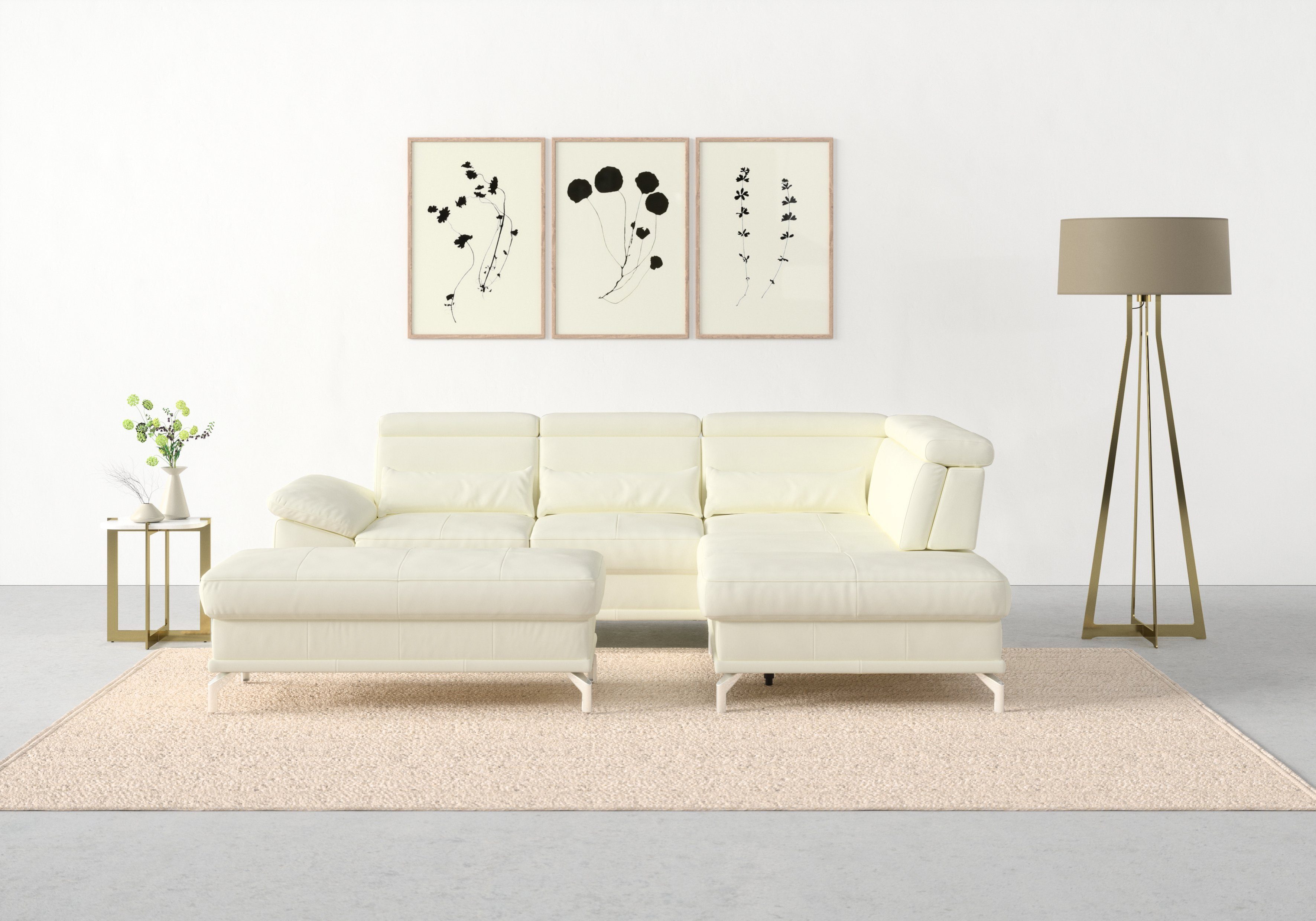 sit&more Ecksofa Cabrio L-Form, mit Sitztiefenverstellung, günstig online kaufen