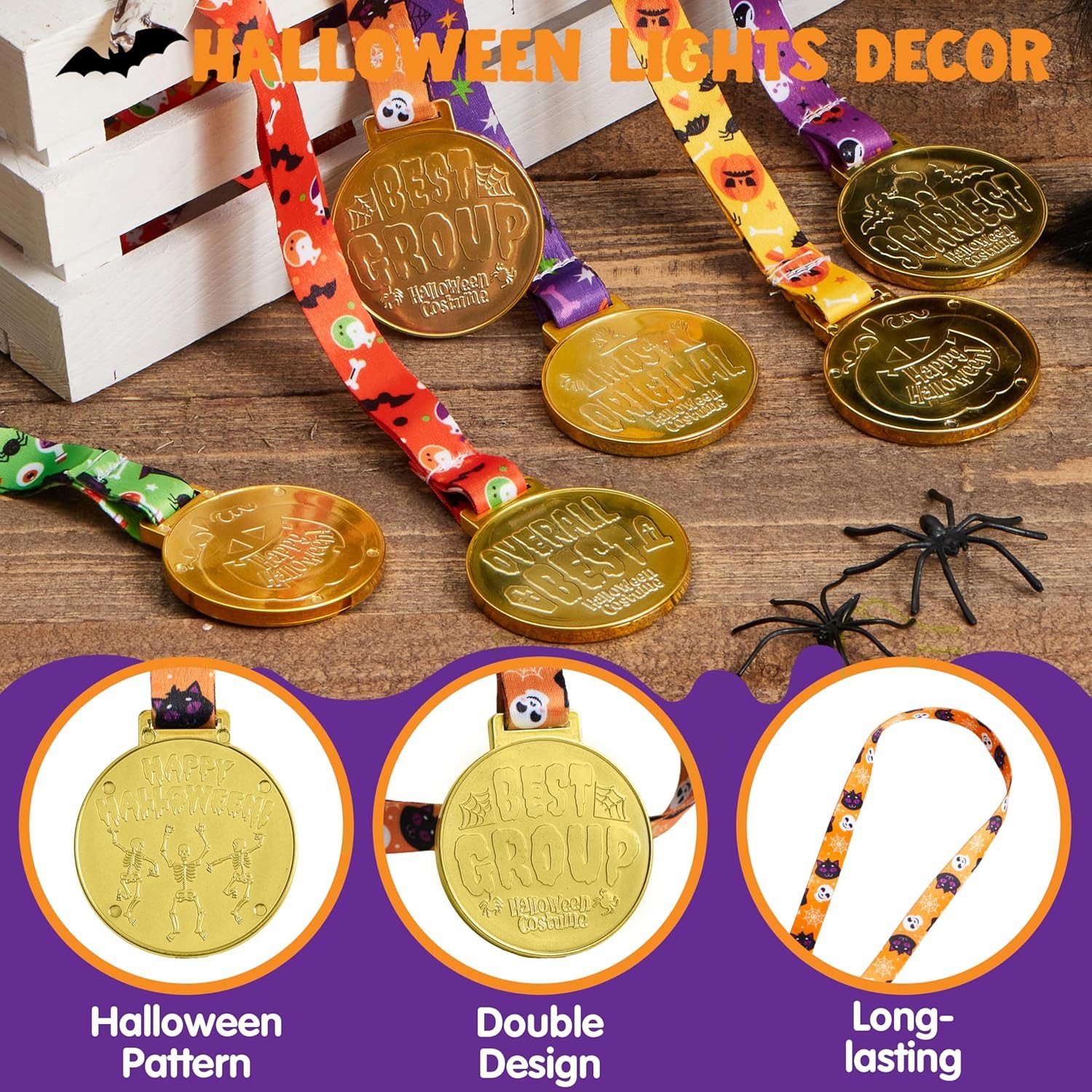 JOYIN Charm Medaillon JOYIN 6 Halloween Medaillen, Kostümwettbewerb Kinder